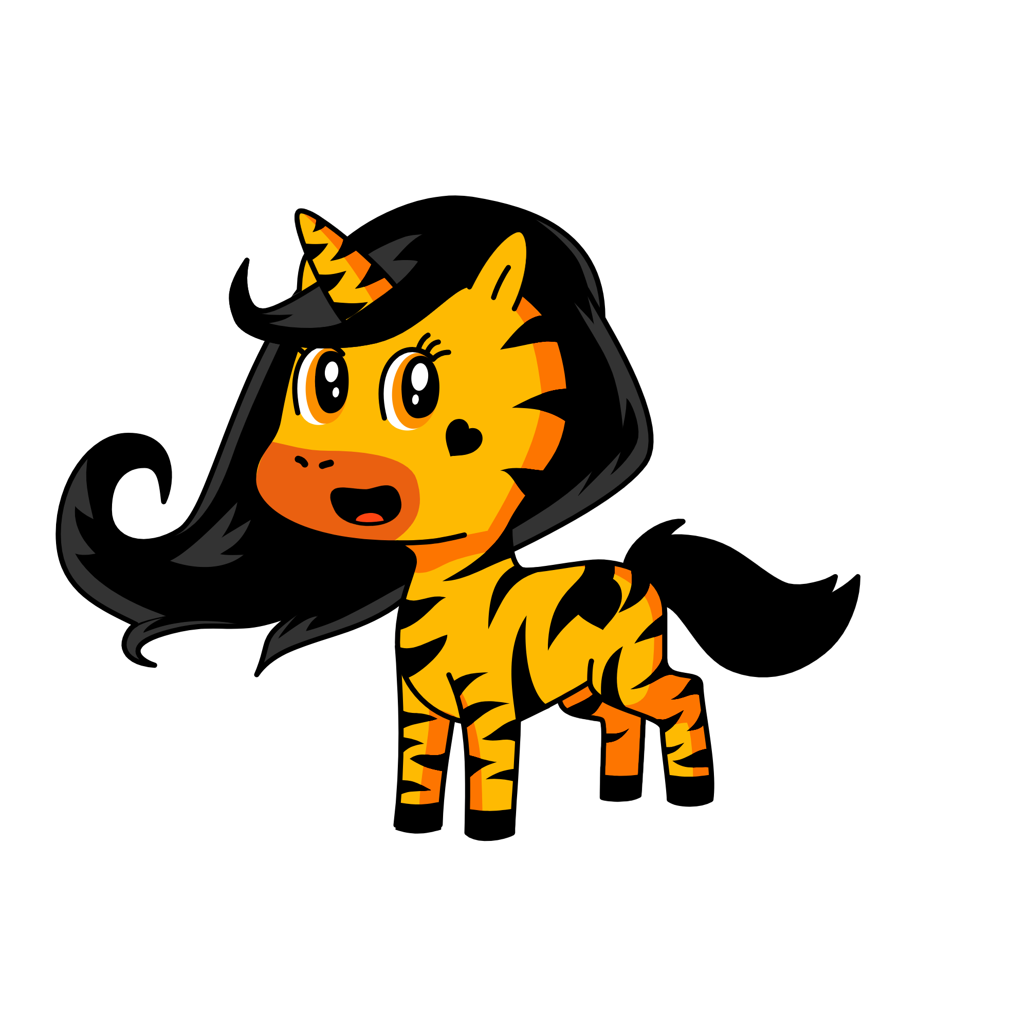 HEARTSTRIPES, the unicorn