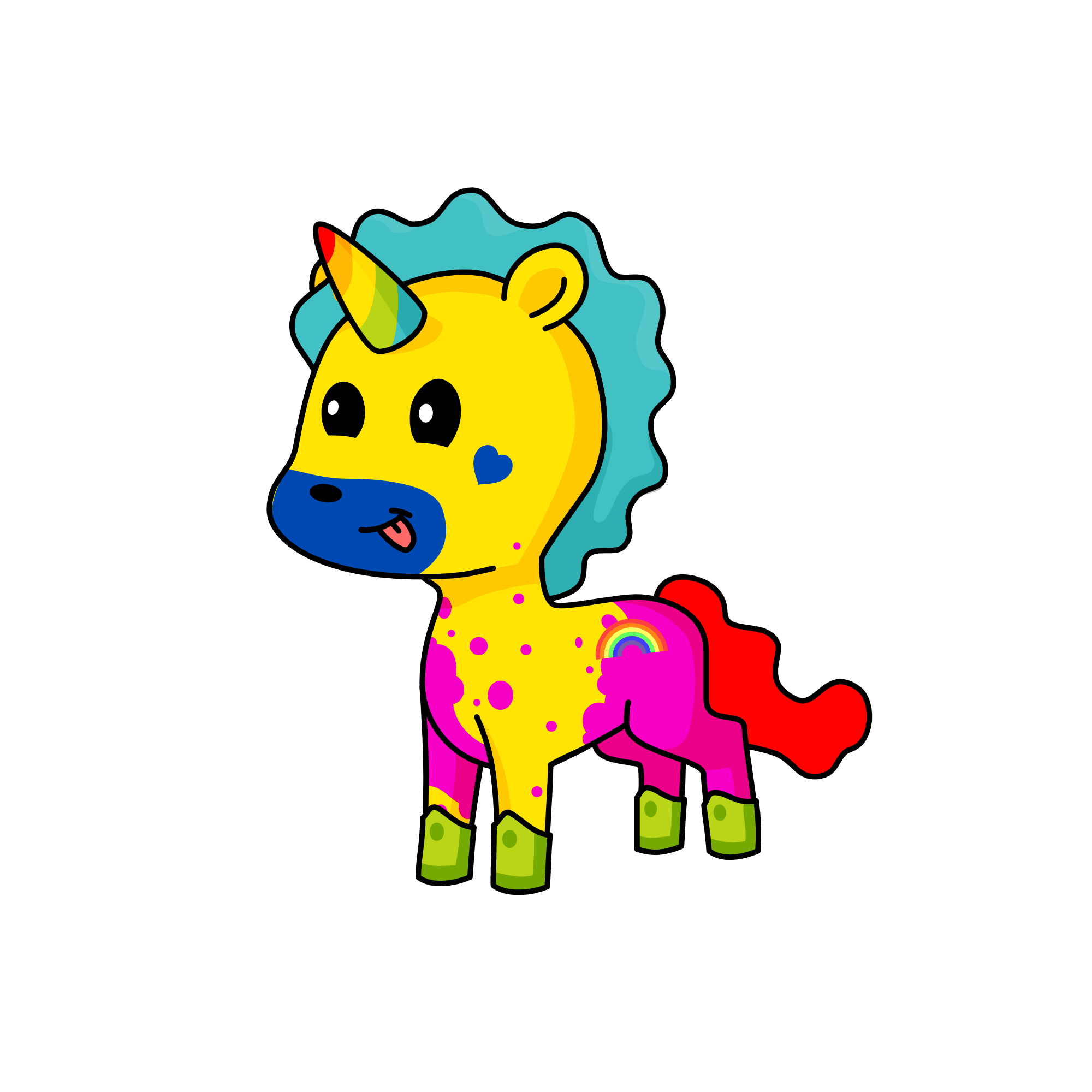 CRAZY CURL, the unicorn
