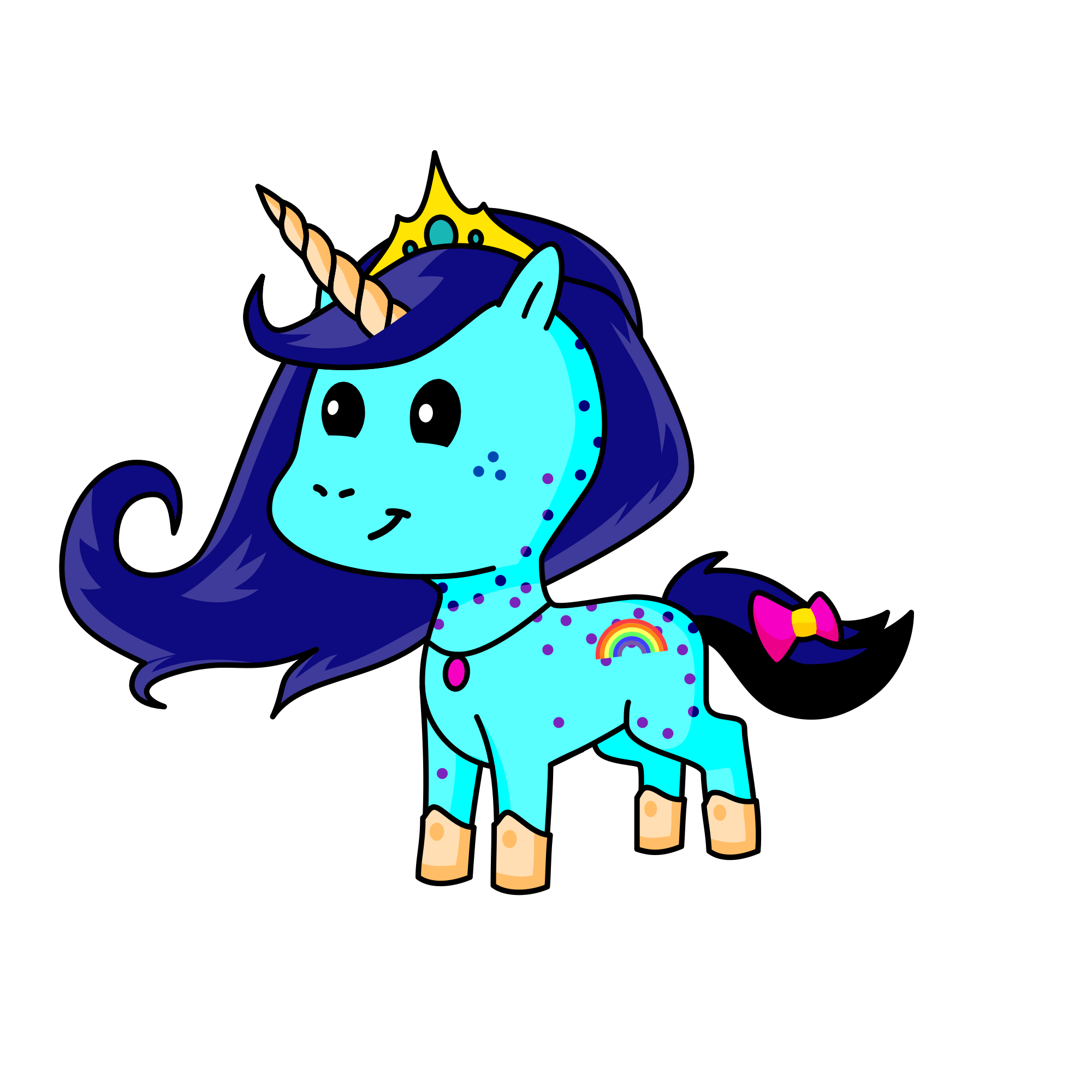 Princess Moonlight , the unicorn