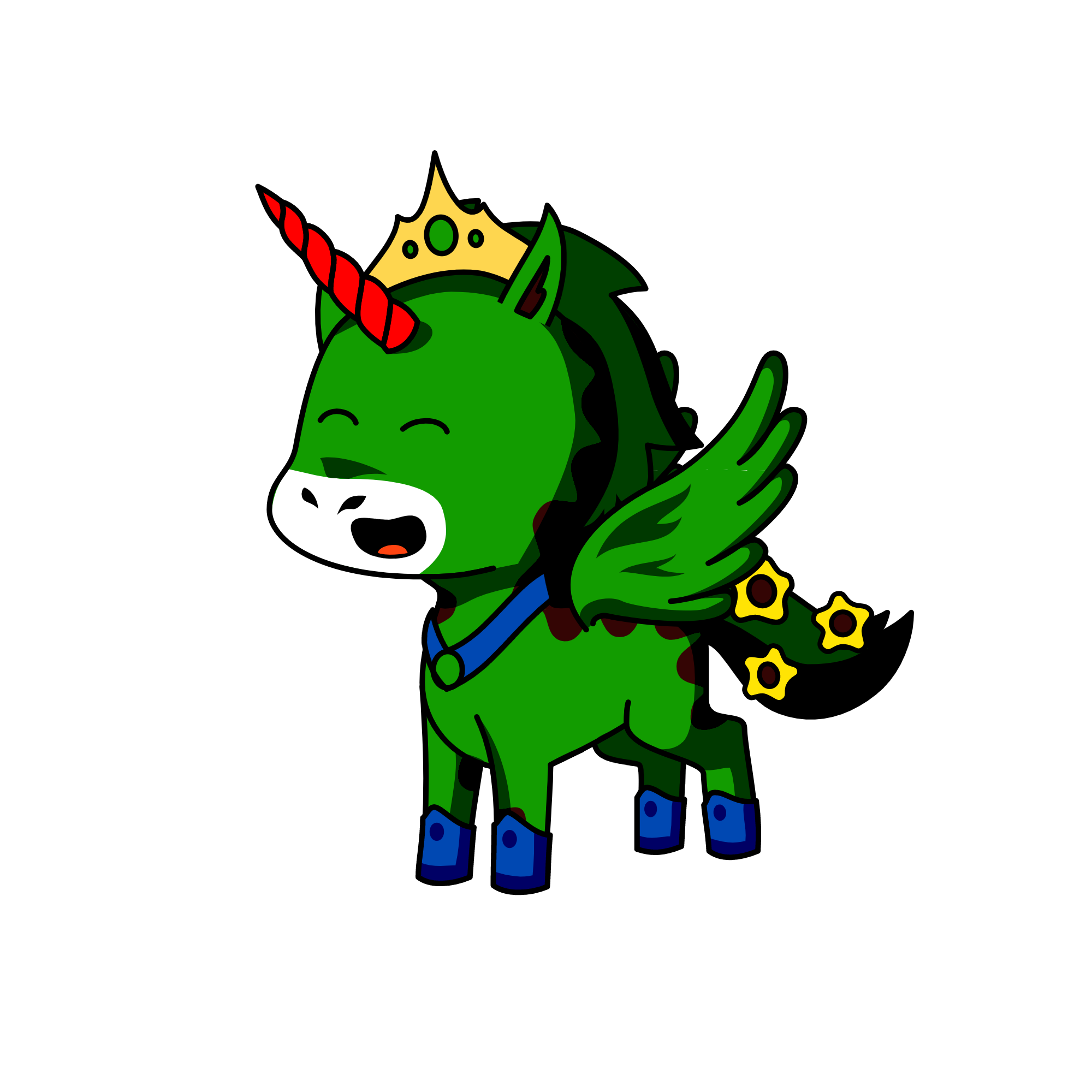 King Sunflower, the unicorn