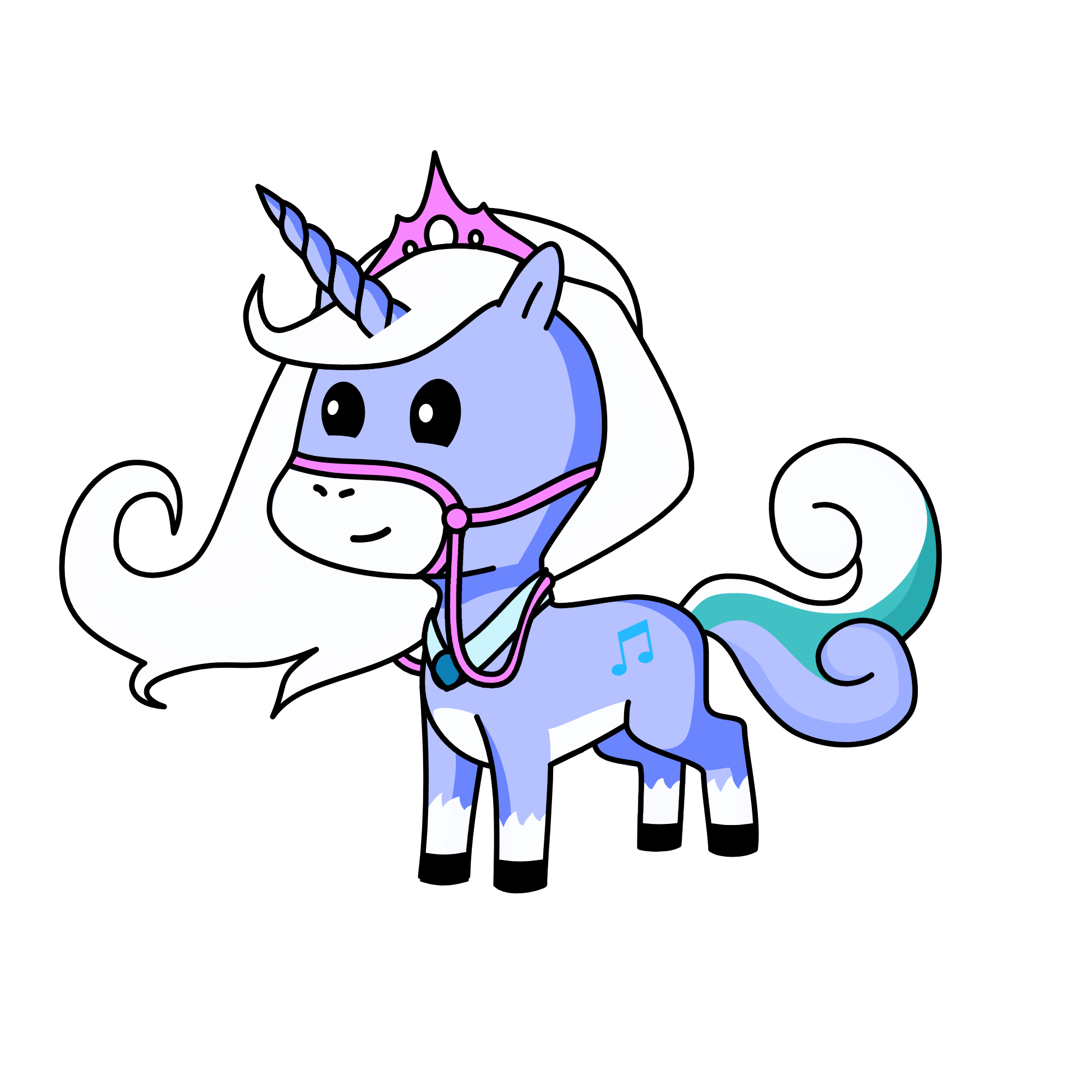 Silver, the unicorn