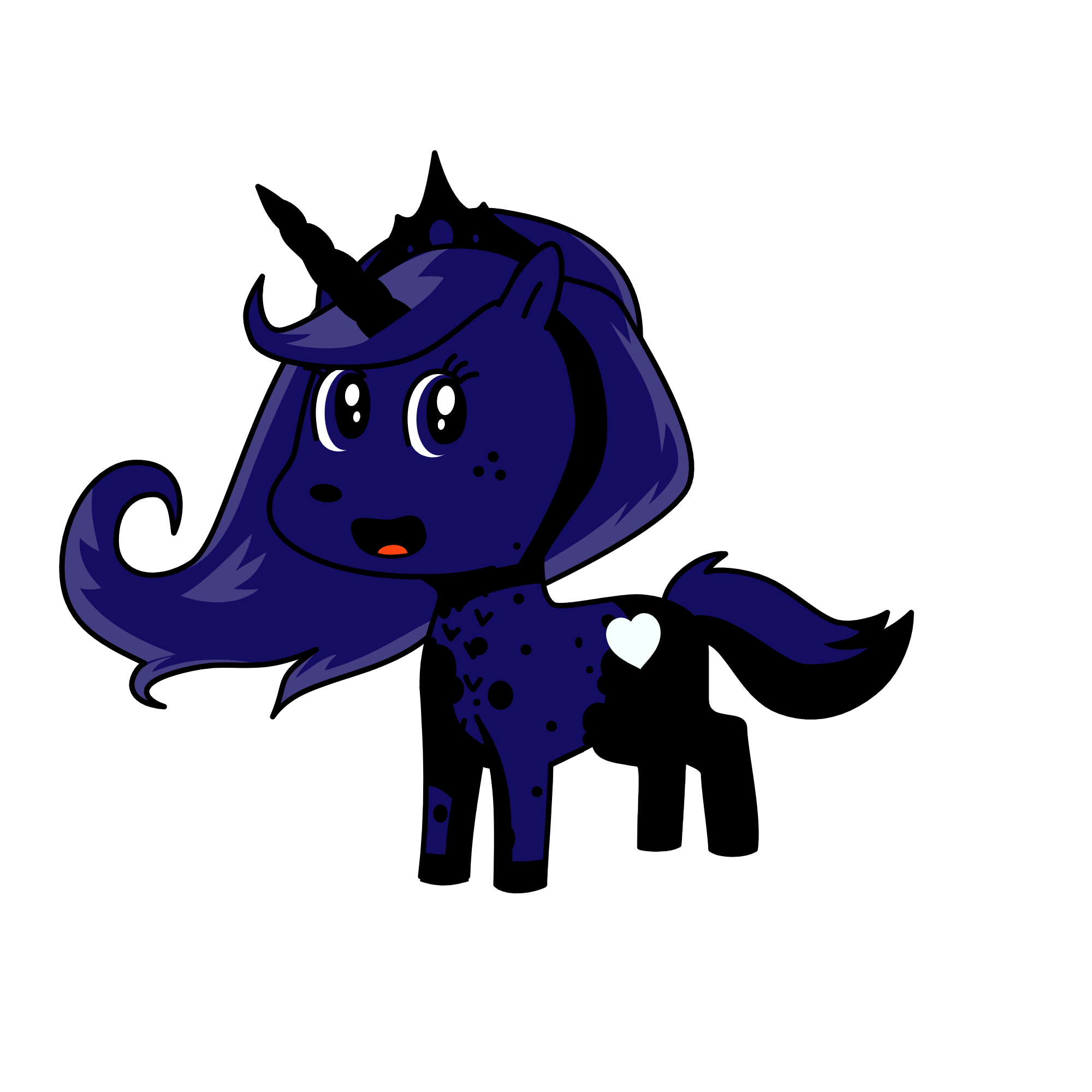 lune, the unicorn