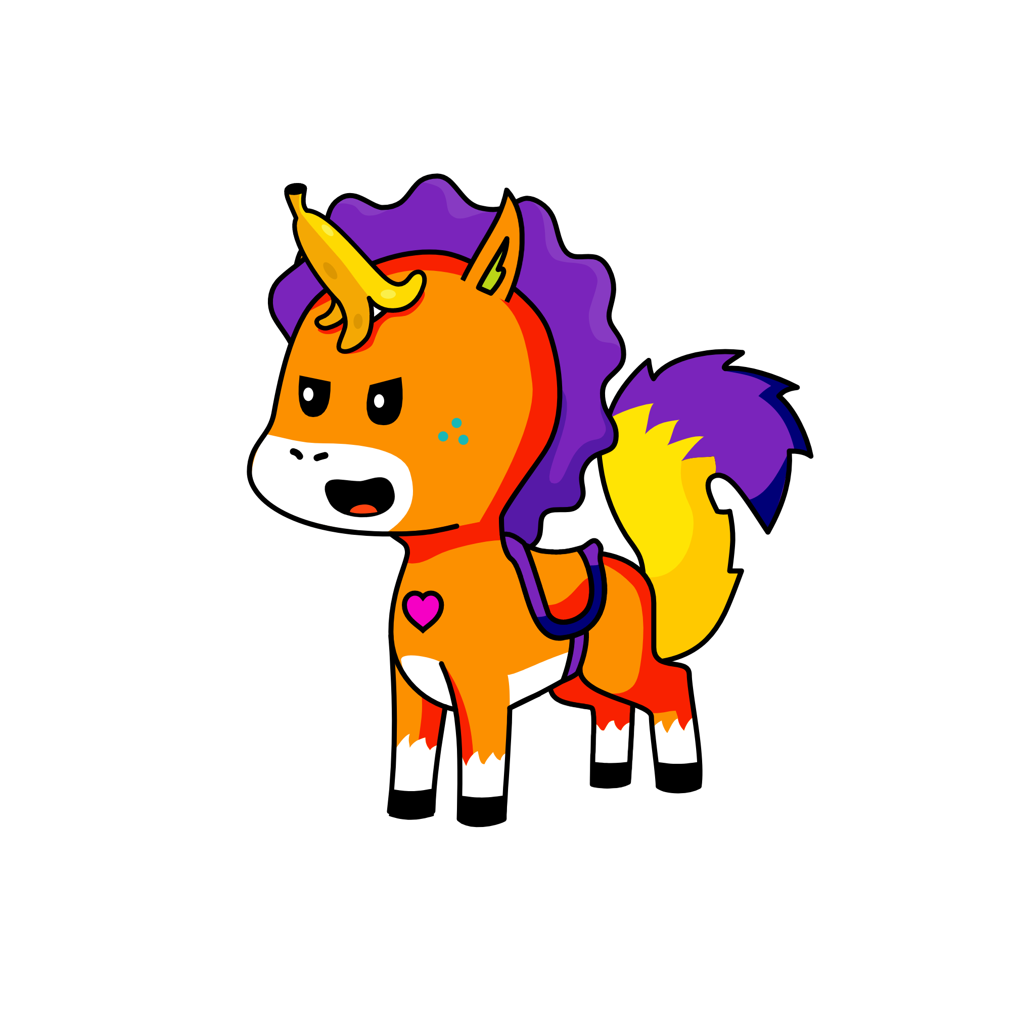 Sov gött, the unicorn