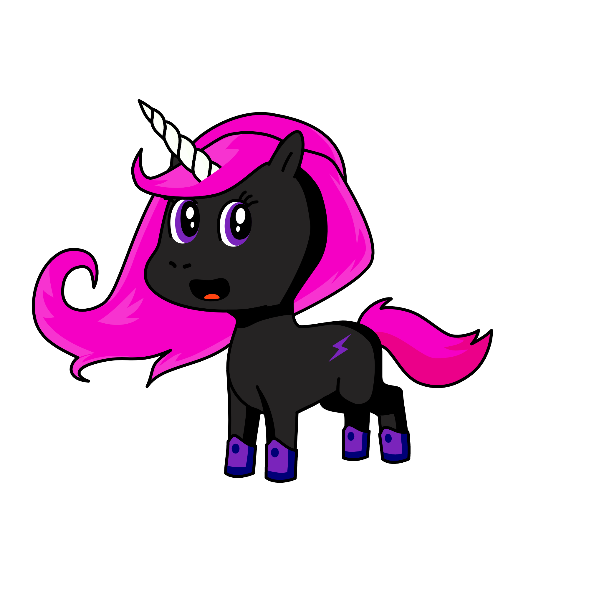pink, the unicorn