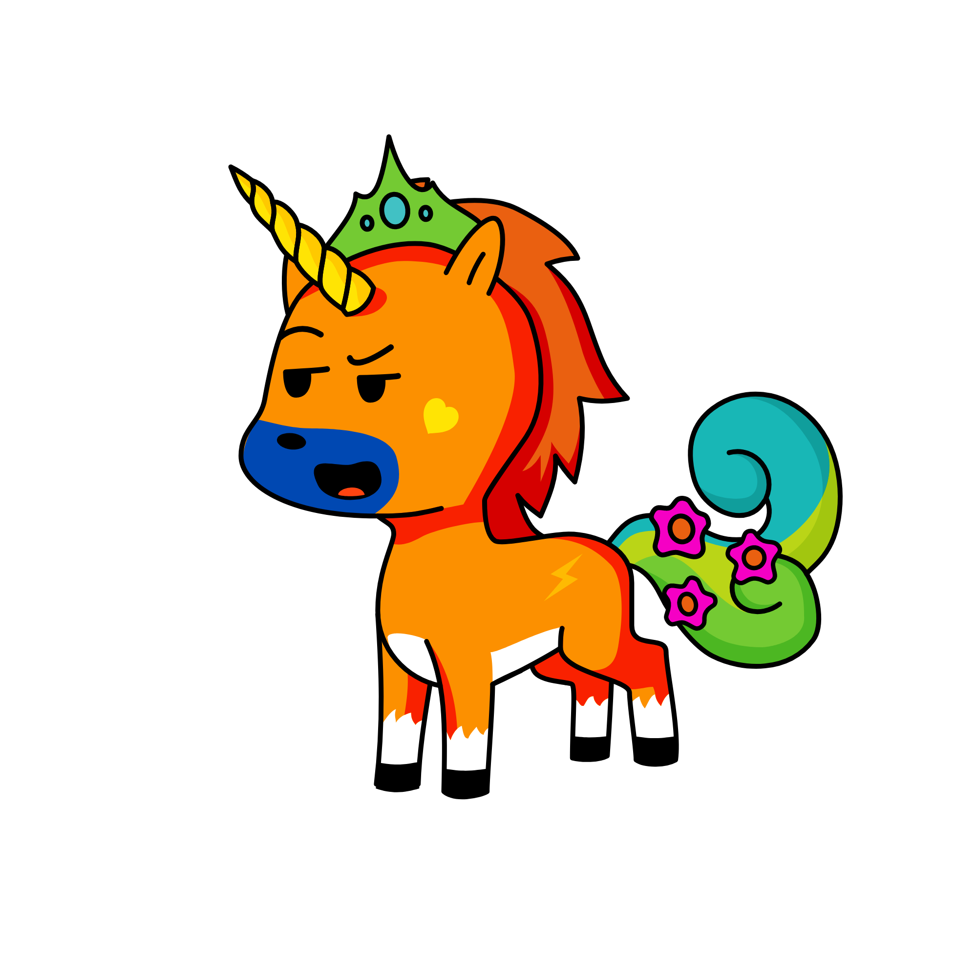 cat, the unicorn