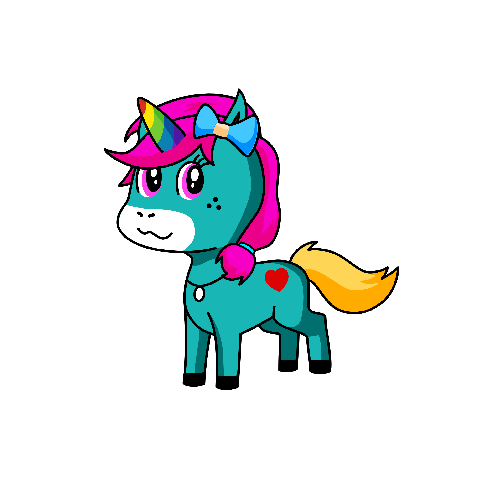 PINKY PIE, the unicorn