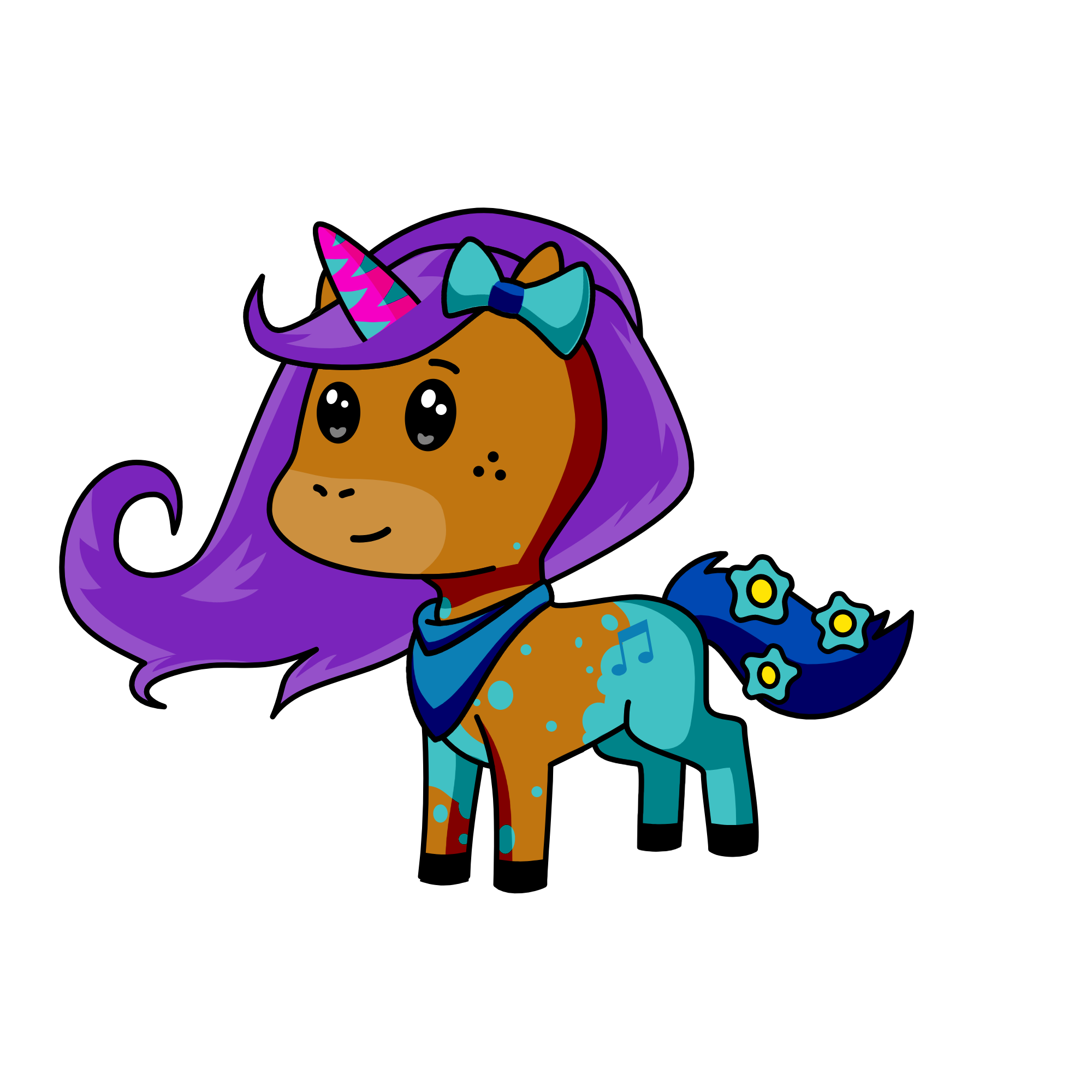 Rainbow Dash, the unicorn