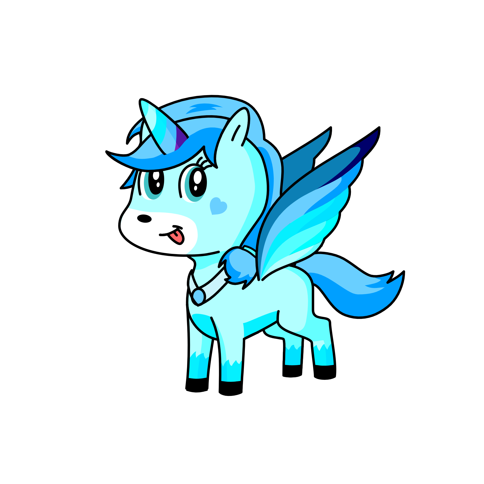 snowy, the unicorn