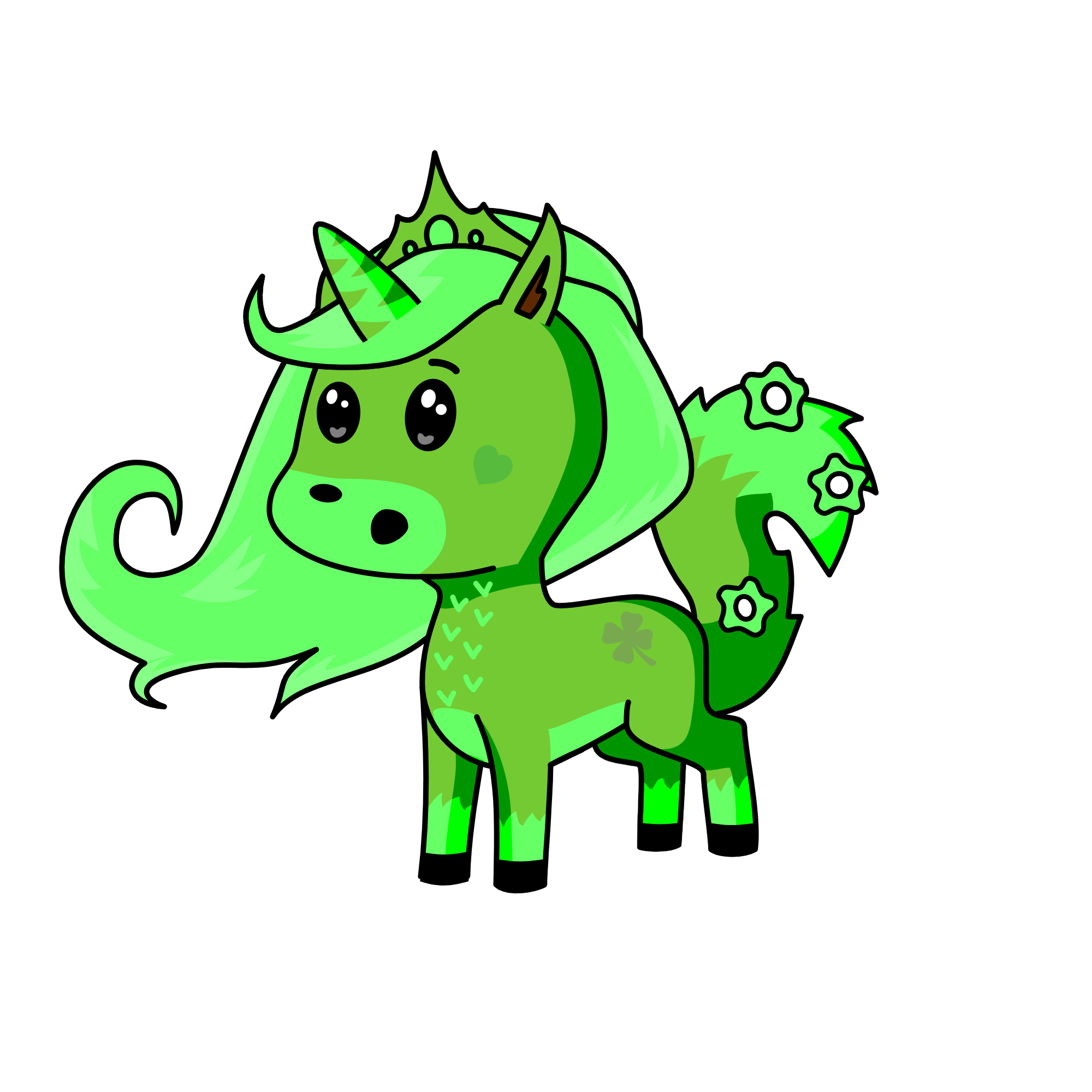 Grassland queen lefty, the unicorn
