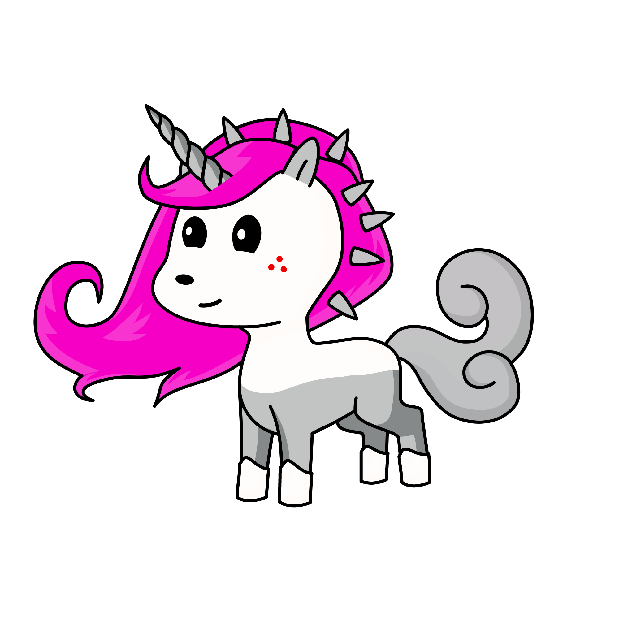 Mangle, the unicorn