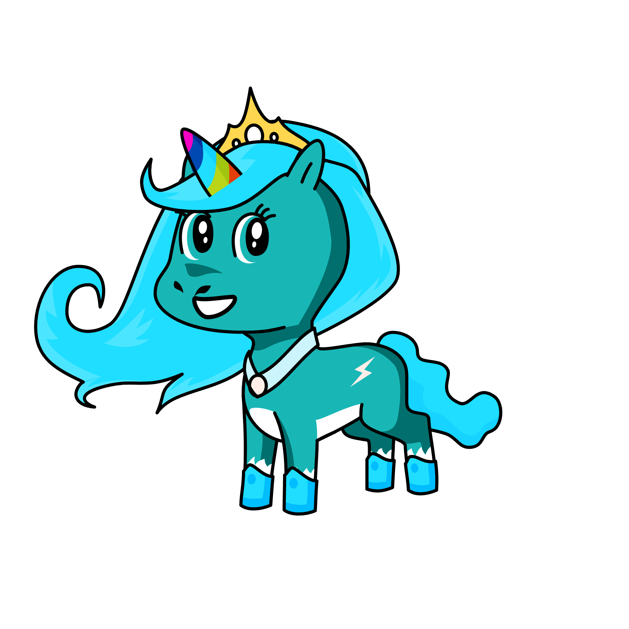 ice queen, the unicorn