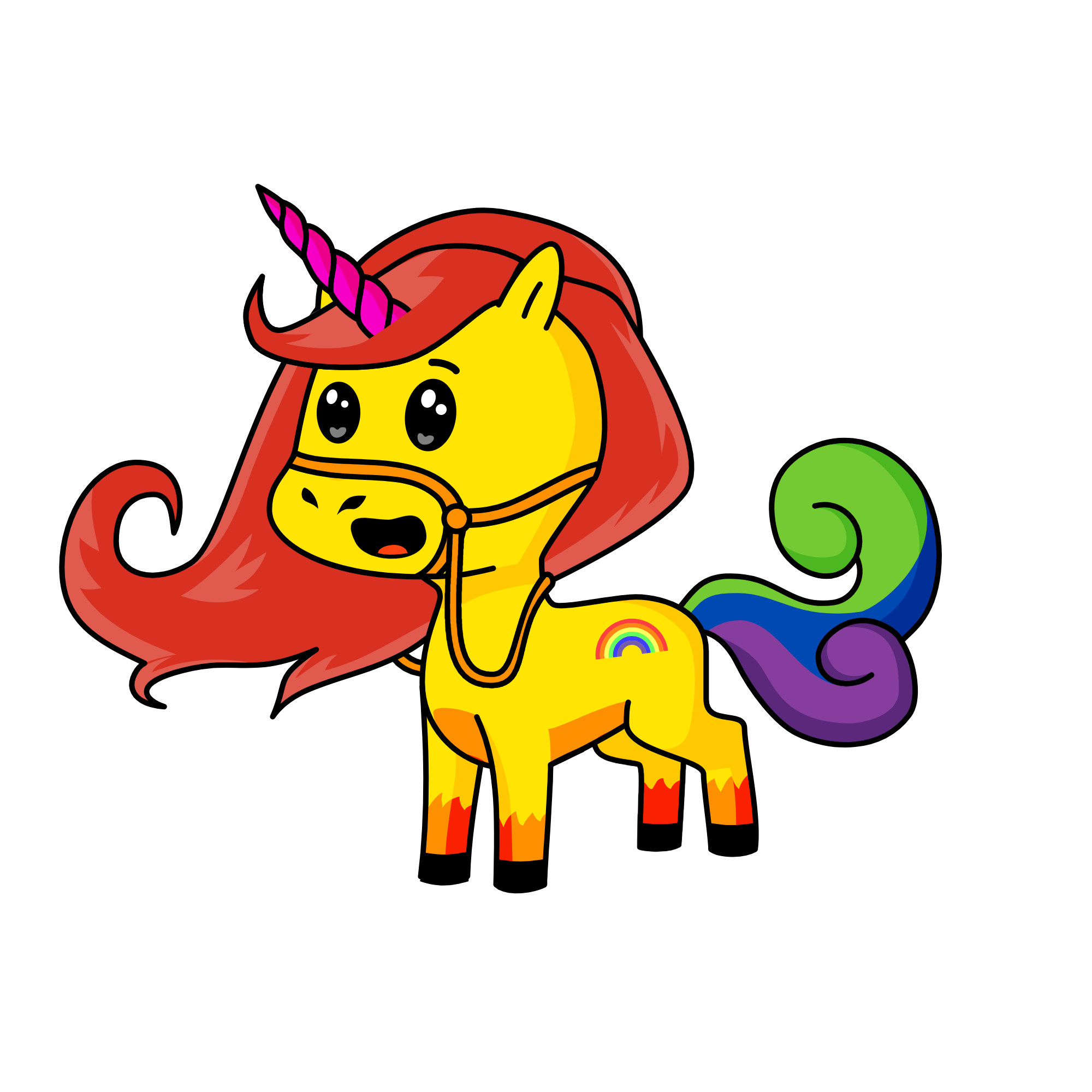 Rainbowcorn, the unicorn