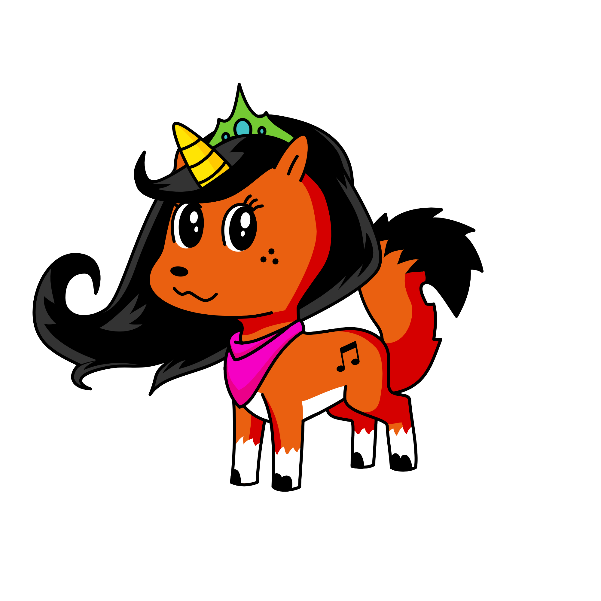 Queen Fox of the Forest, the unicorn