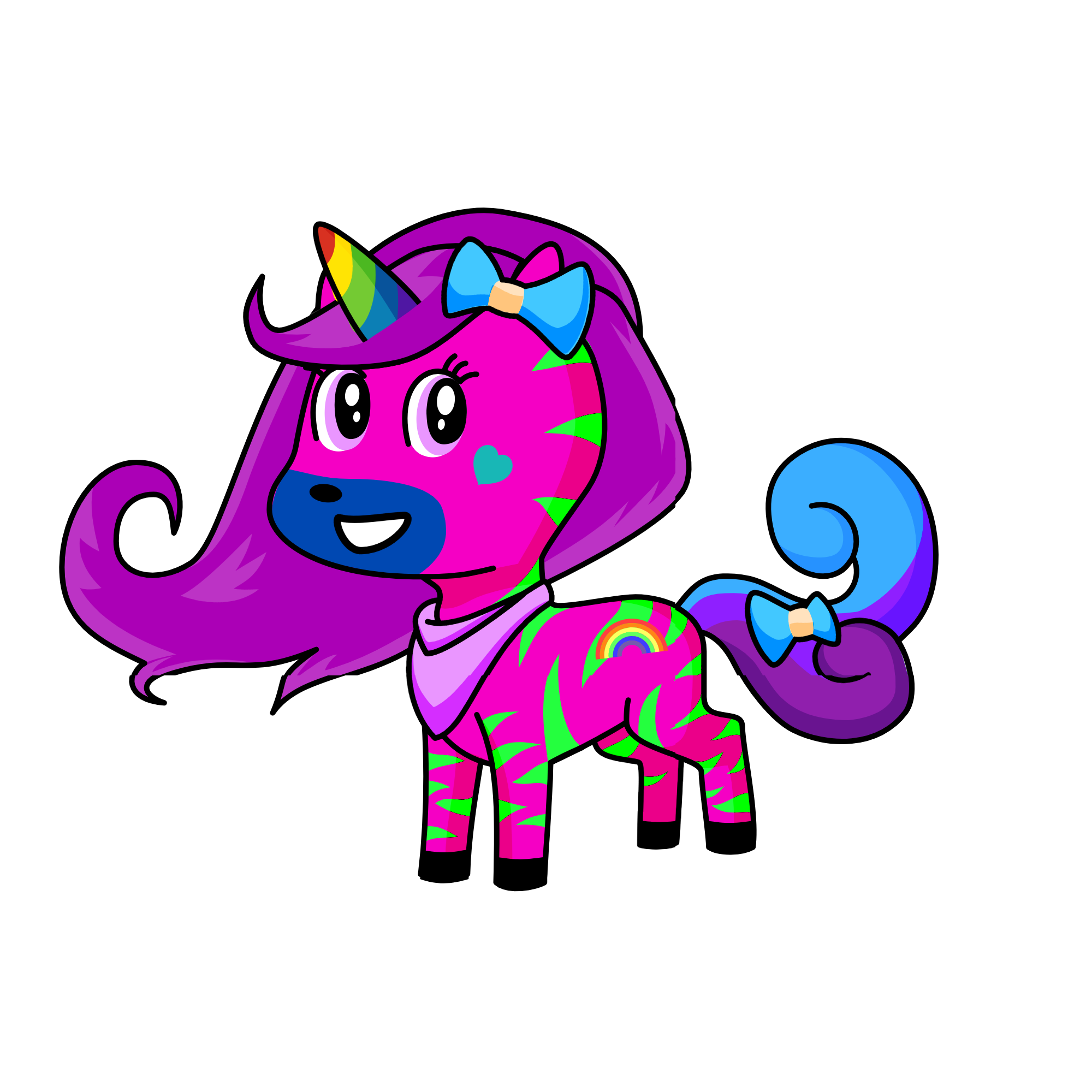 Sparkles, the unicorn