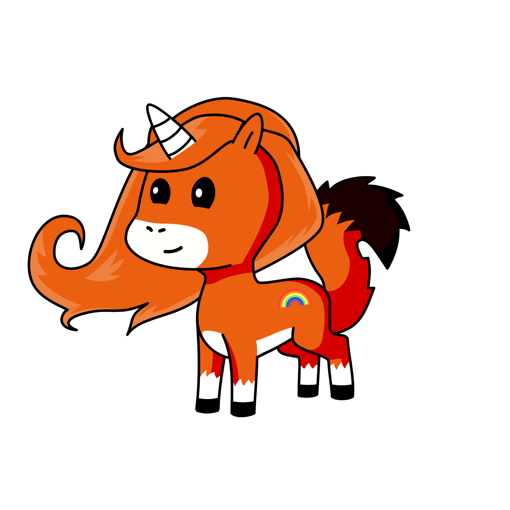 the fox queen, the unicorn