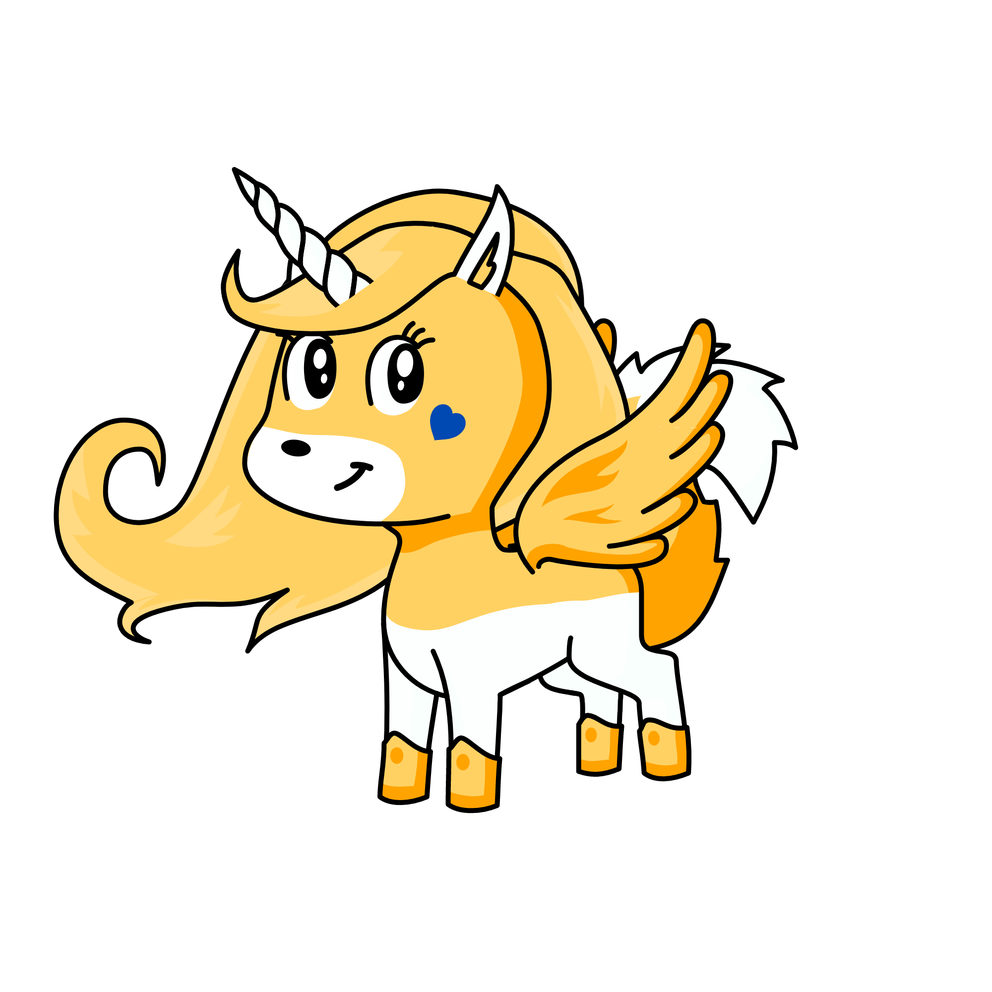 hello pet corgi, the unicorn