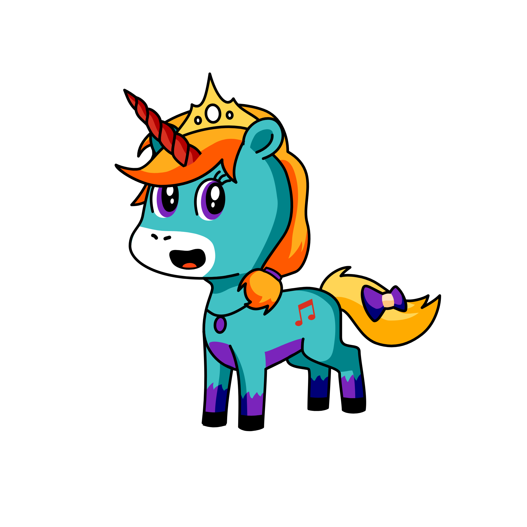 Violet, the unicorn