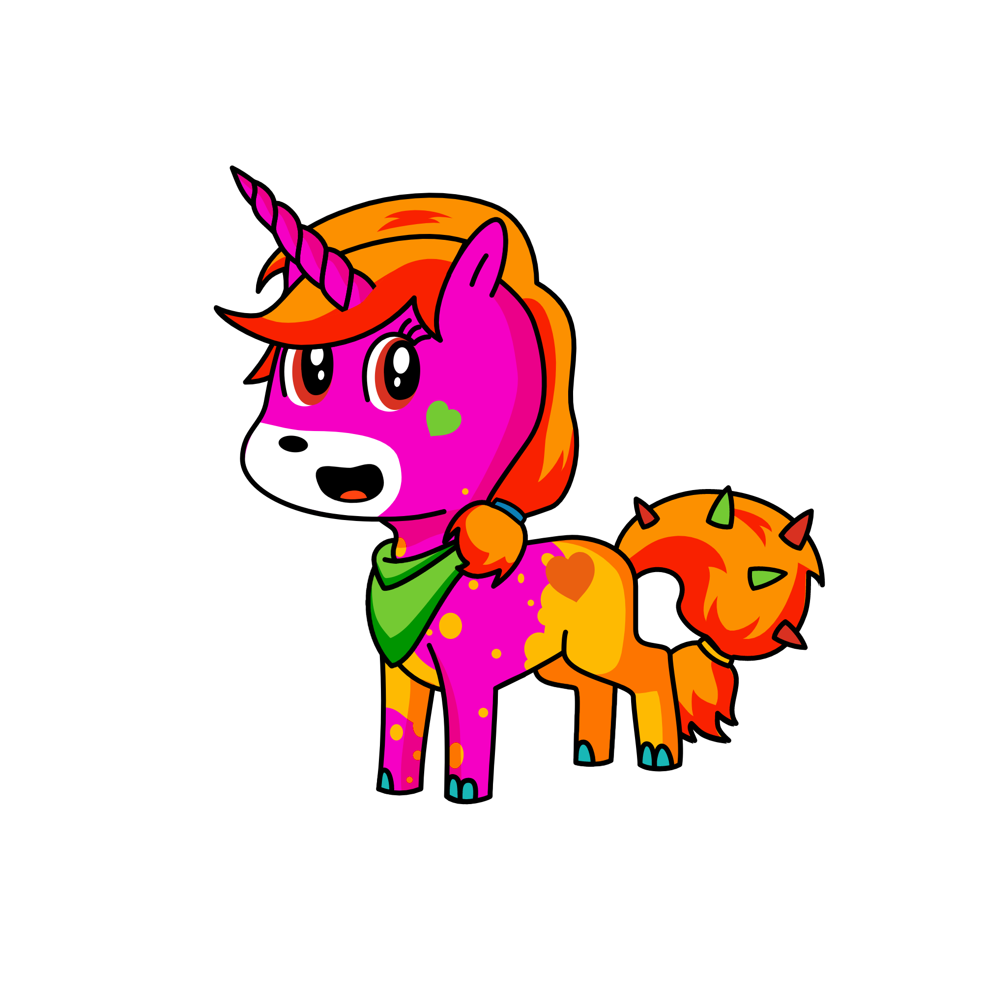 rainbow butt, the unicorn