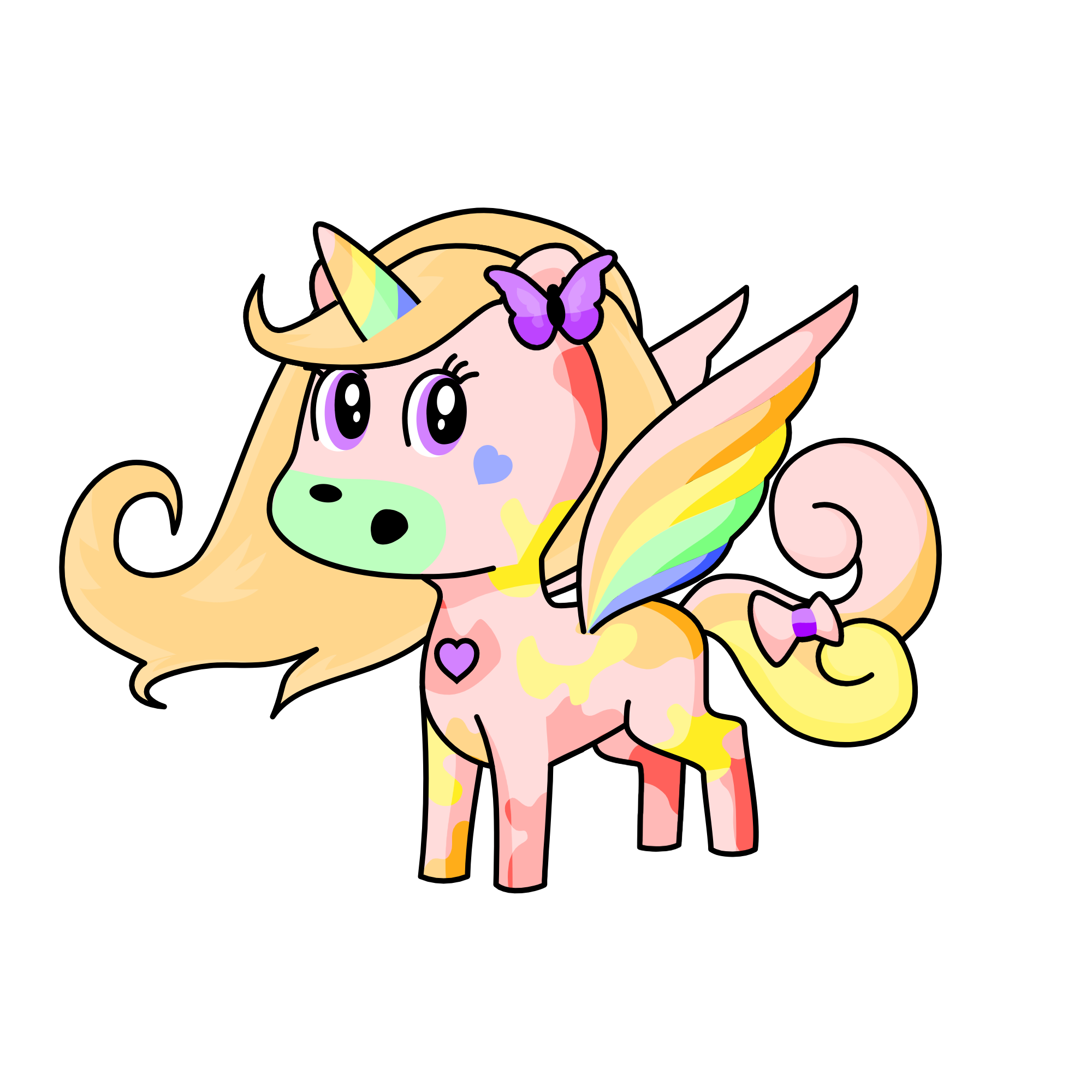 Pastel Rainbow🌈, the unicorn