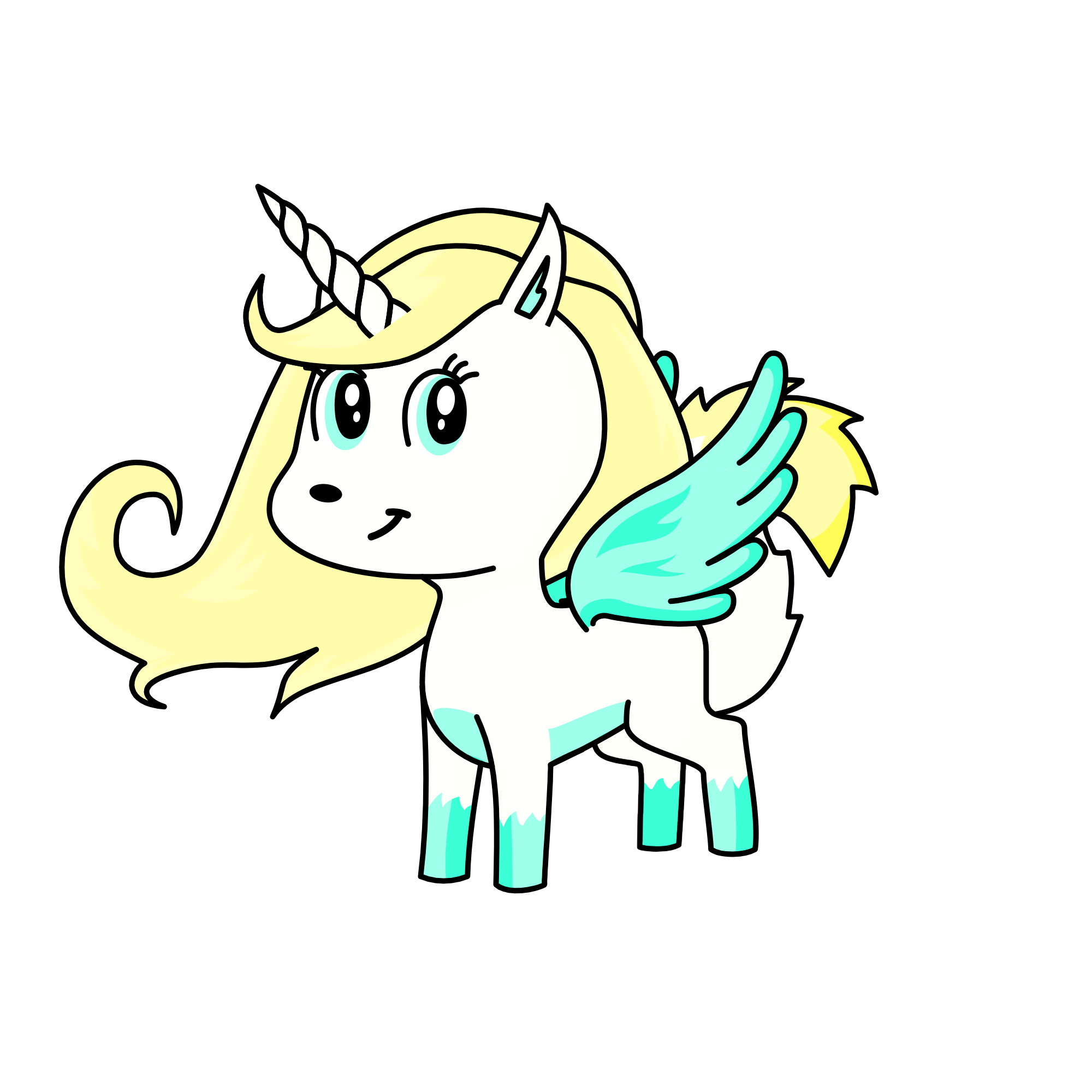 bunny from piggy🐇😢, the unicorn