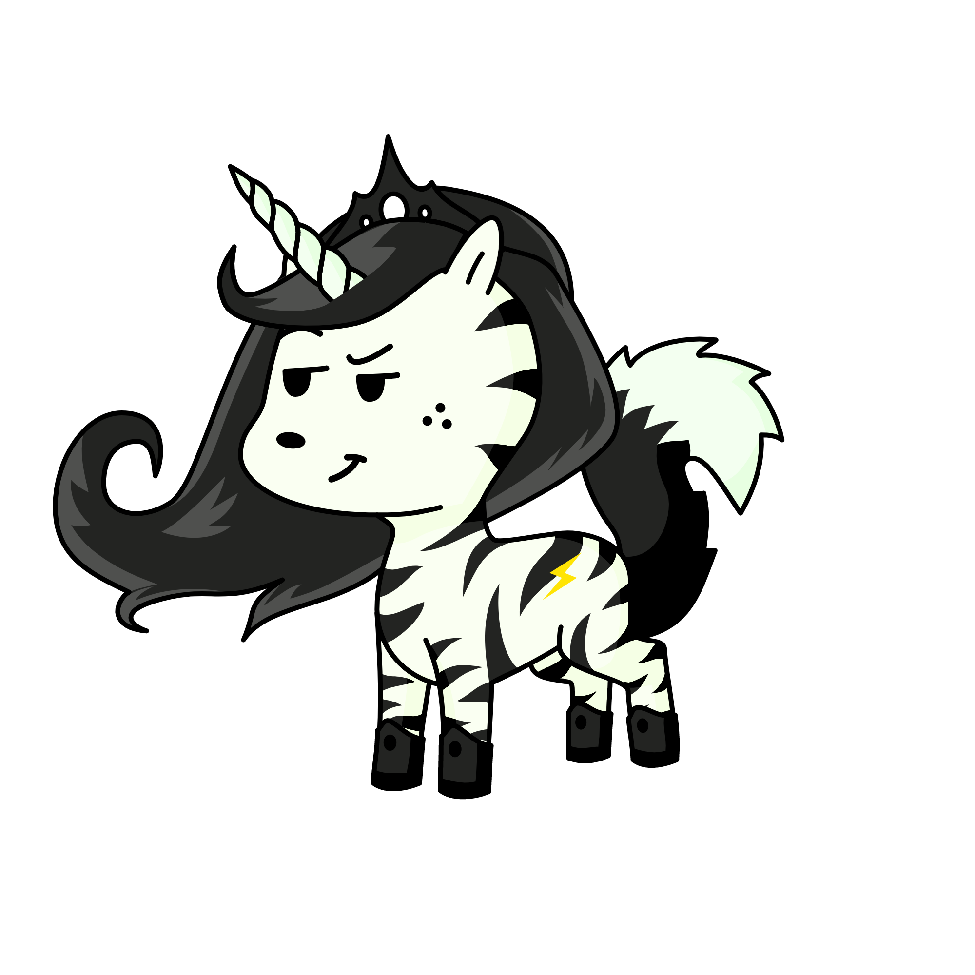 zebra , the unicorn