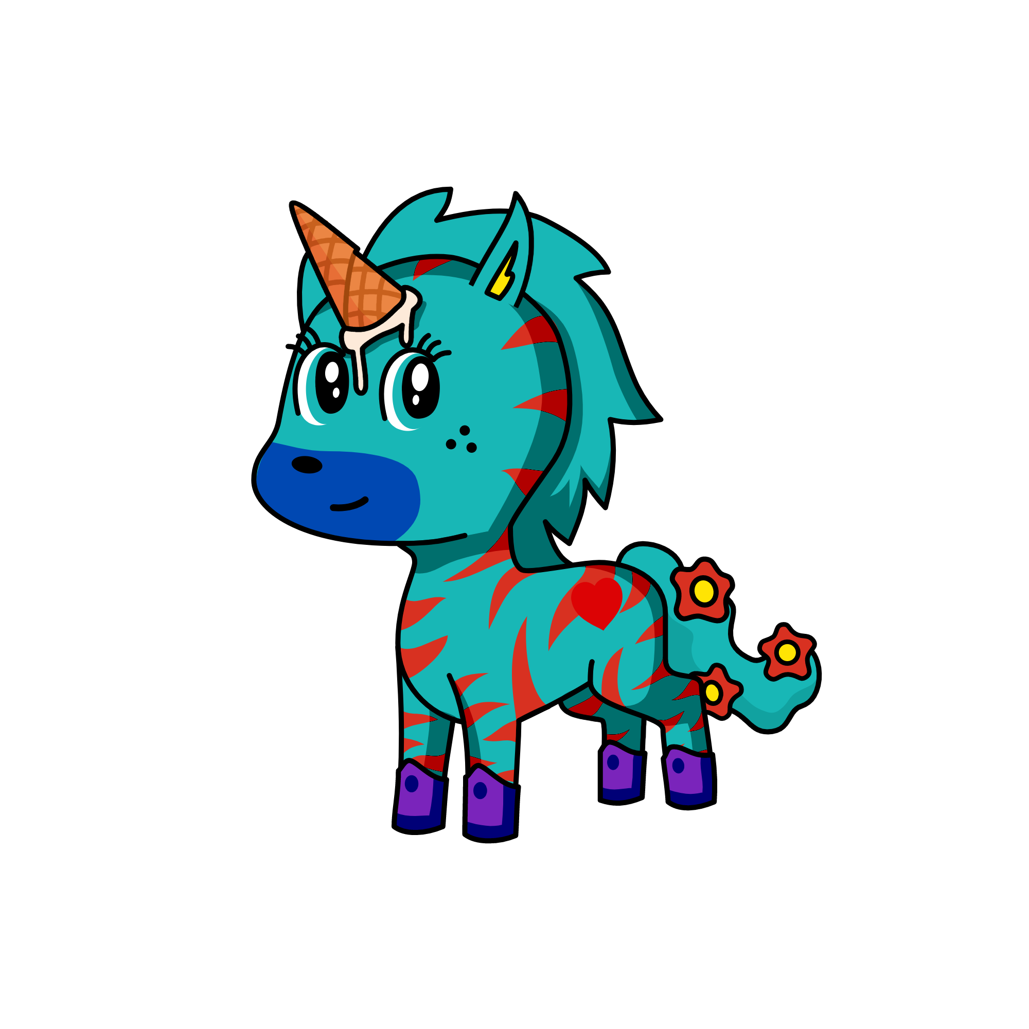 I SCREAM, the unicorn