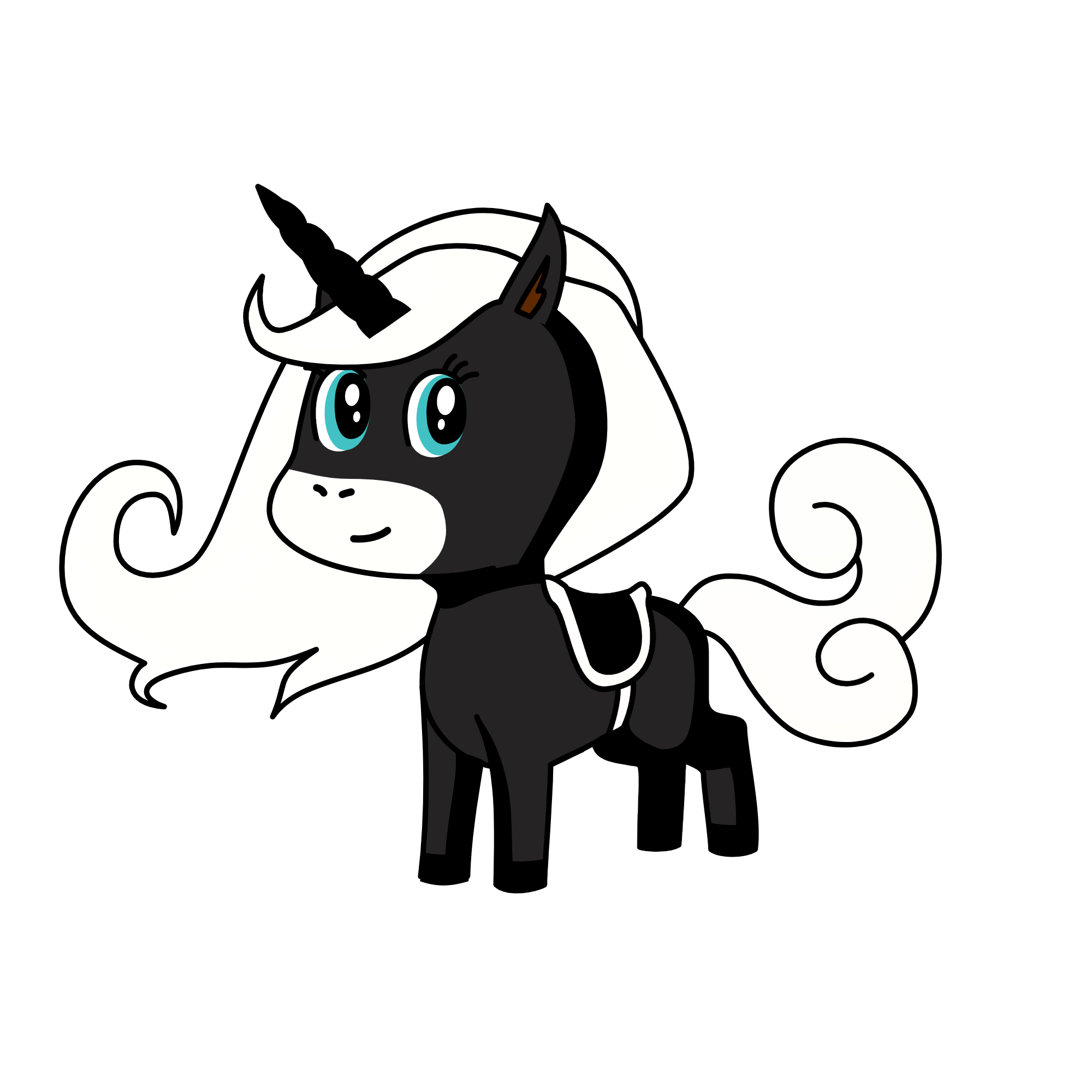 Moon light, the unicorn