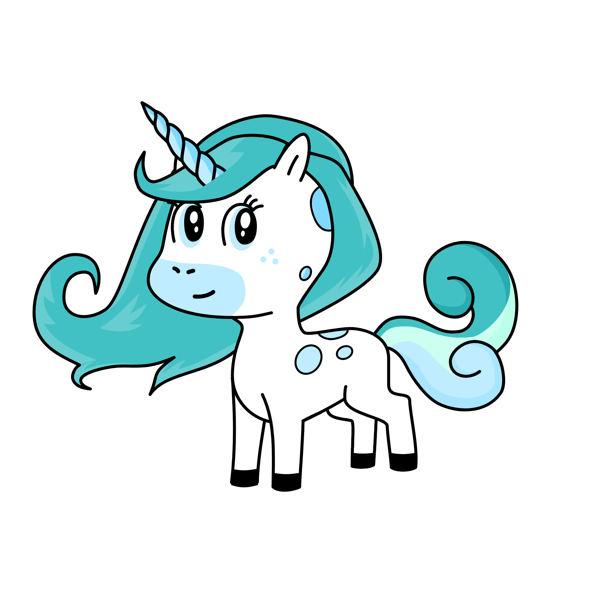 Snow, the unicorn