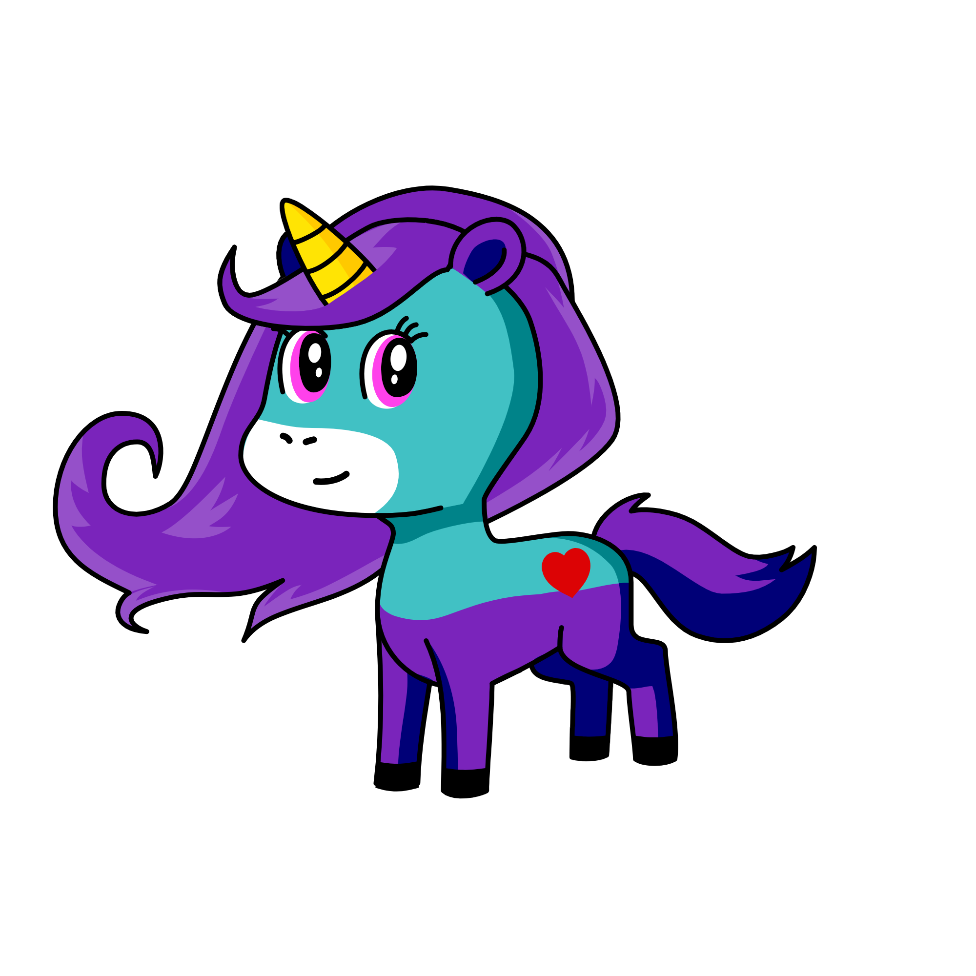Adahlyn R that's my name, the unicorn