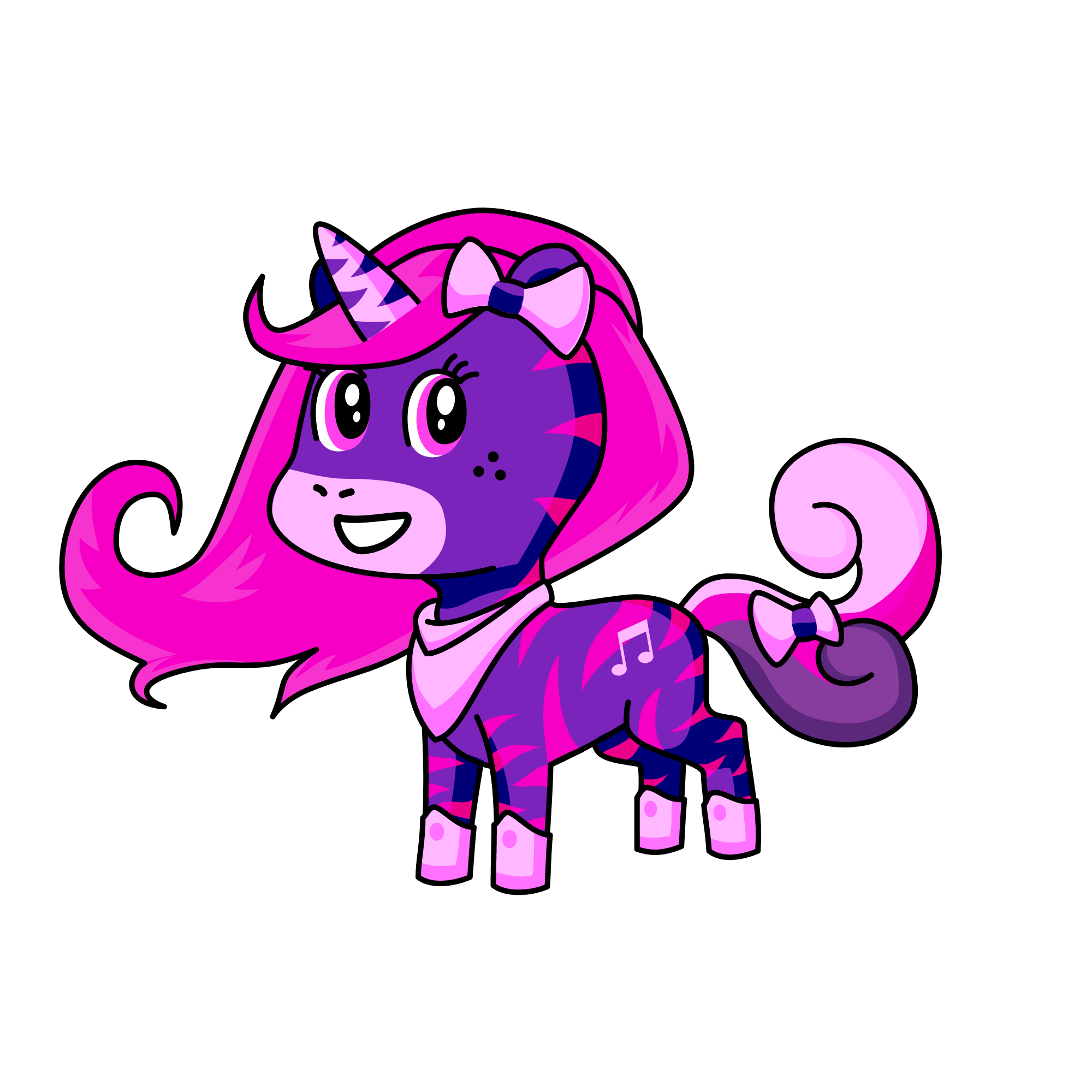 Melody, the unicorn