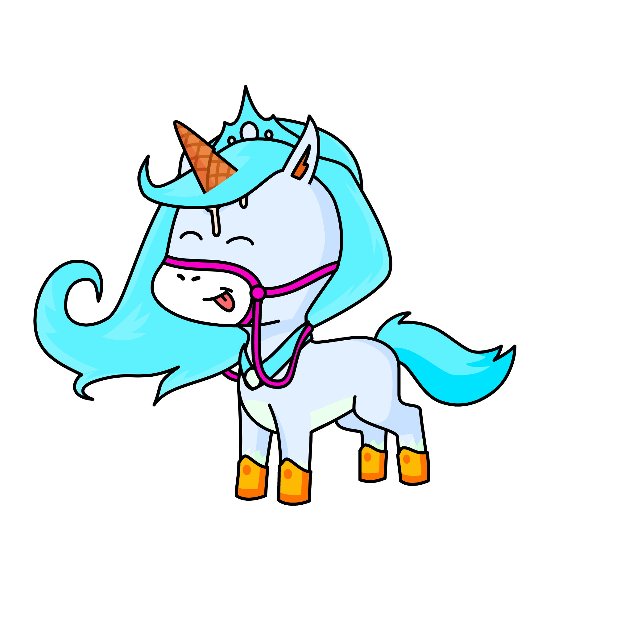 Crystal the ice princess, the unicorn