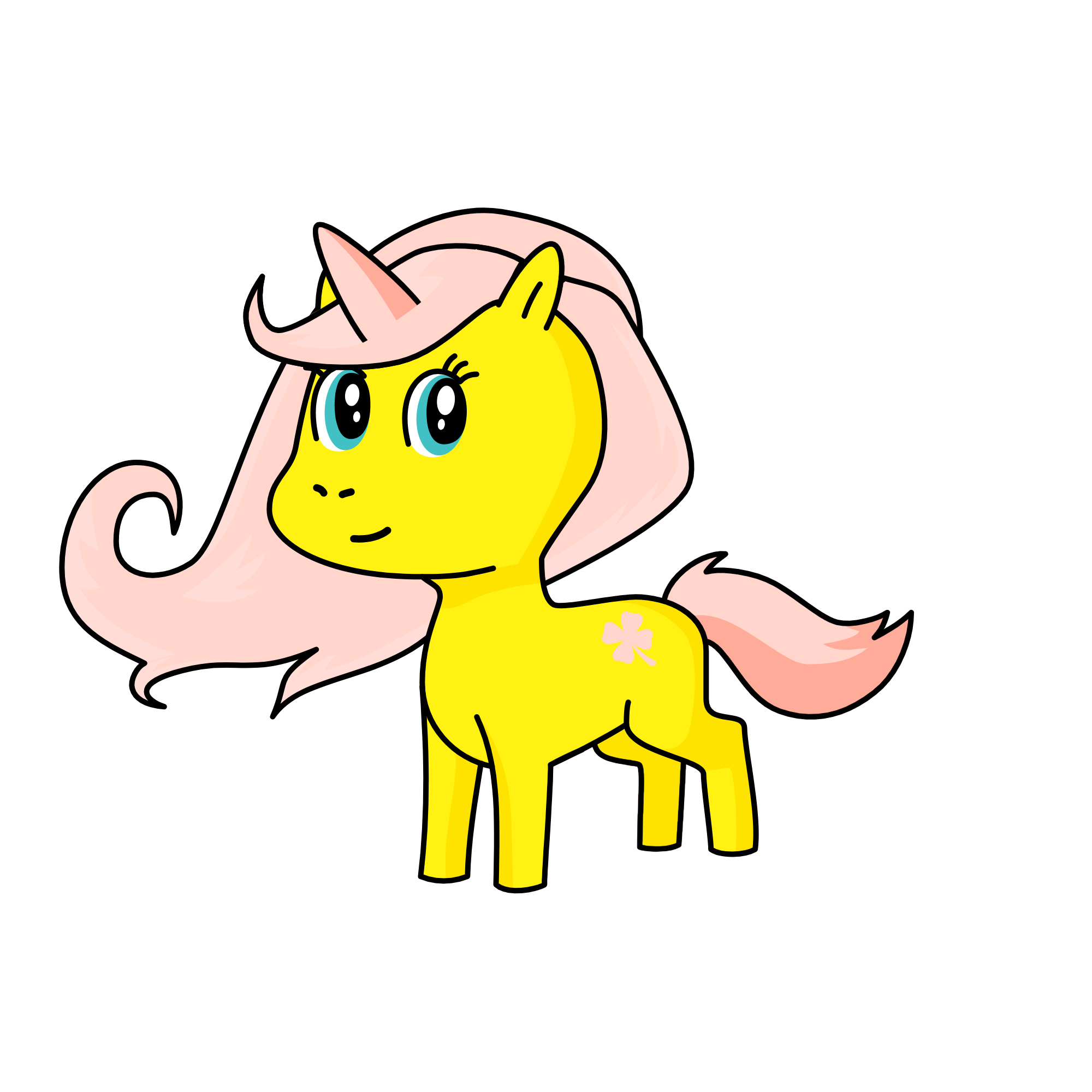 Fluttershy, the unicorn