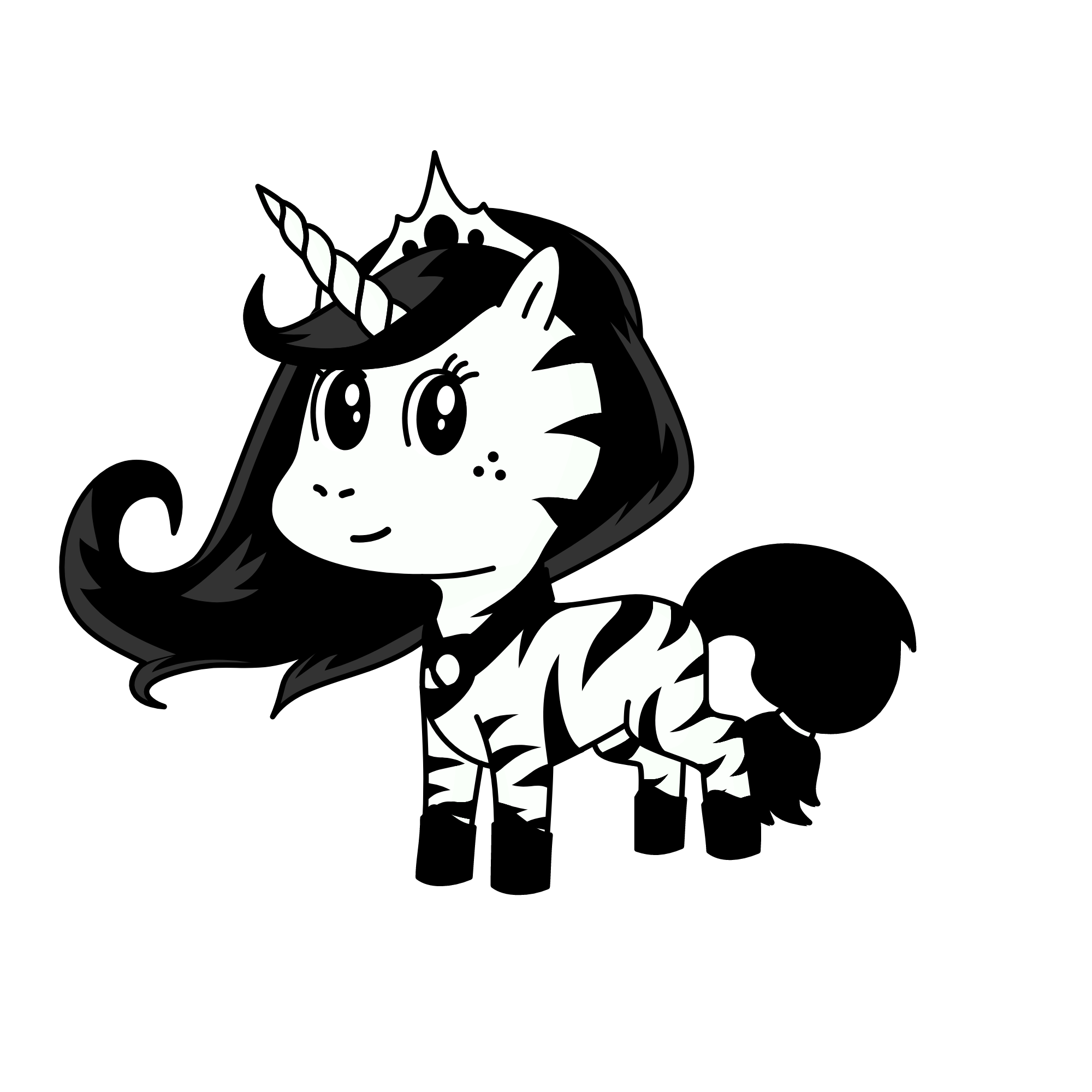 Zebrala, the unicorn