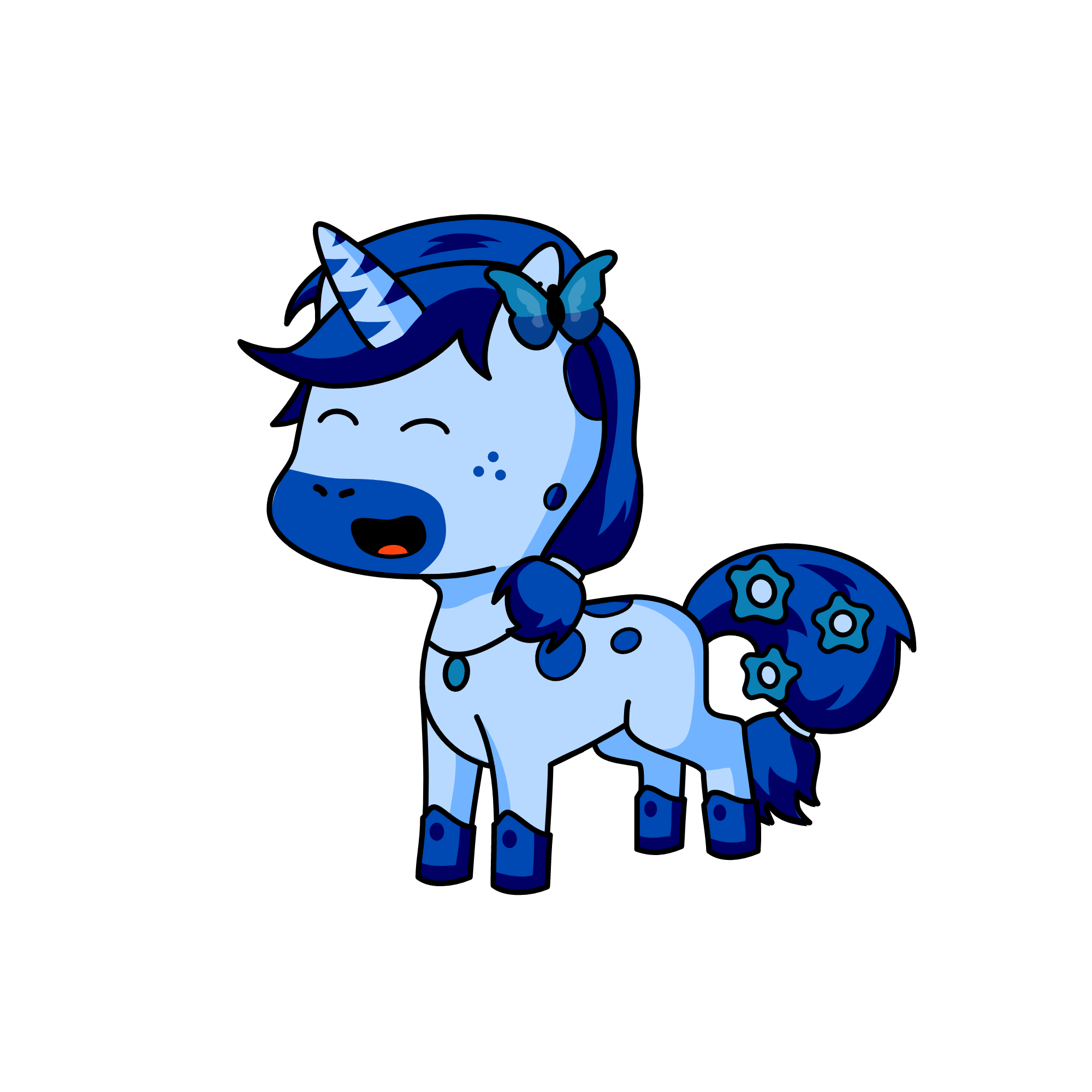 Snowella, the unicorn