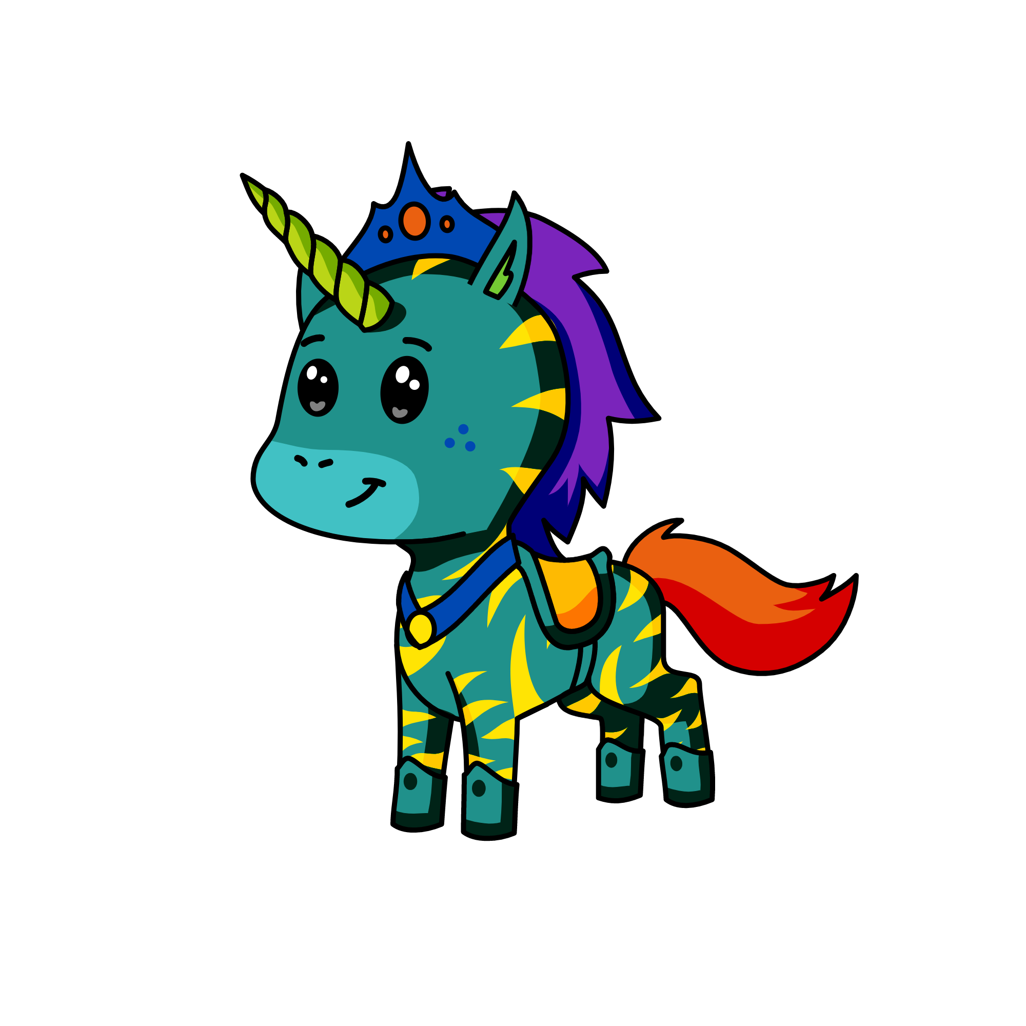 Flame, the unicorn