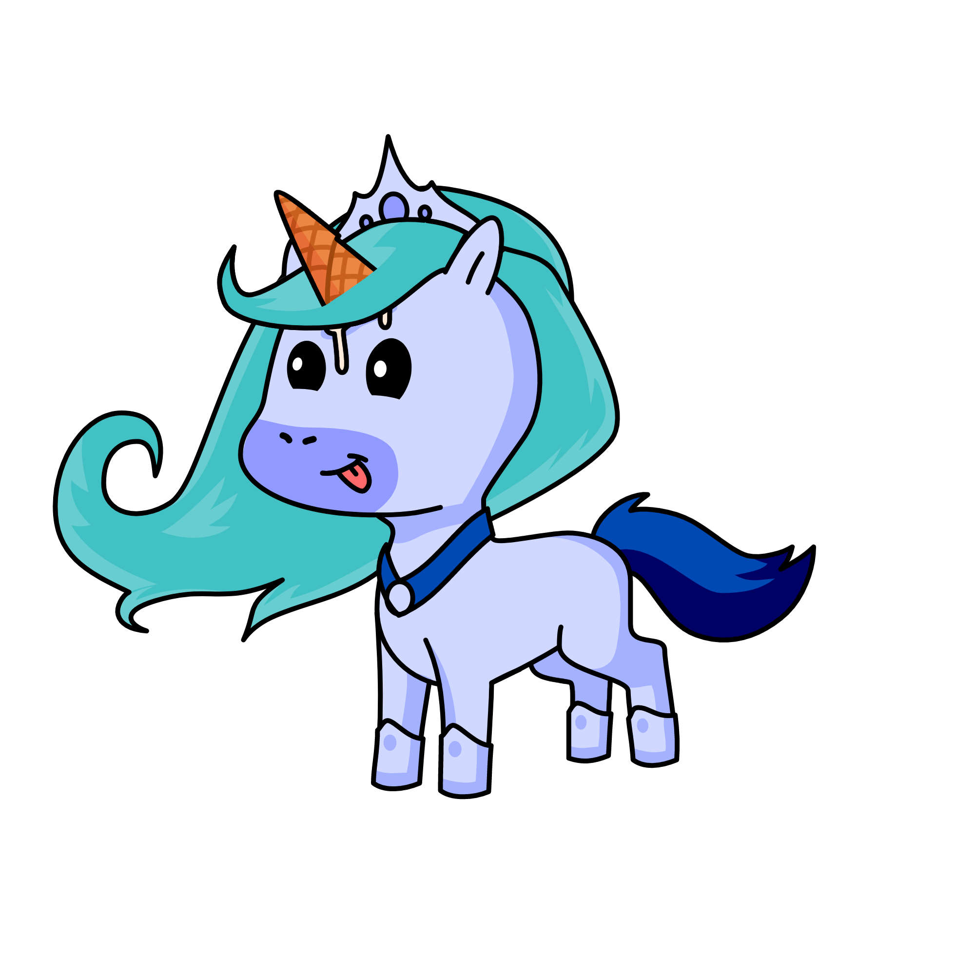 Frost the triplet of the ice princesses, the unicorn