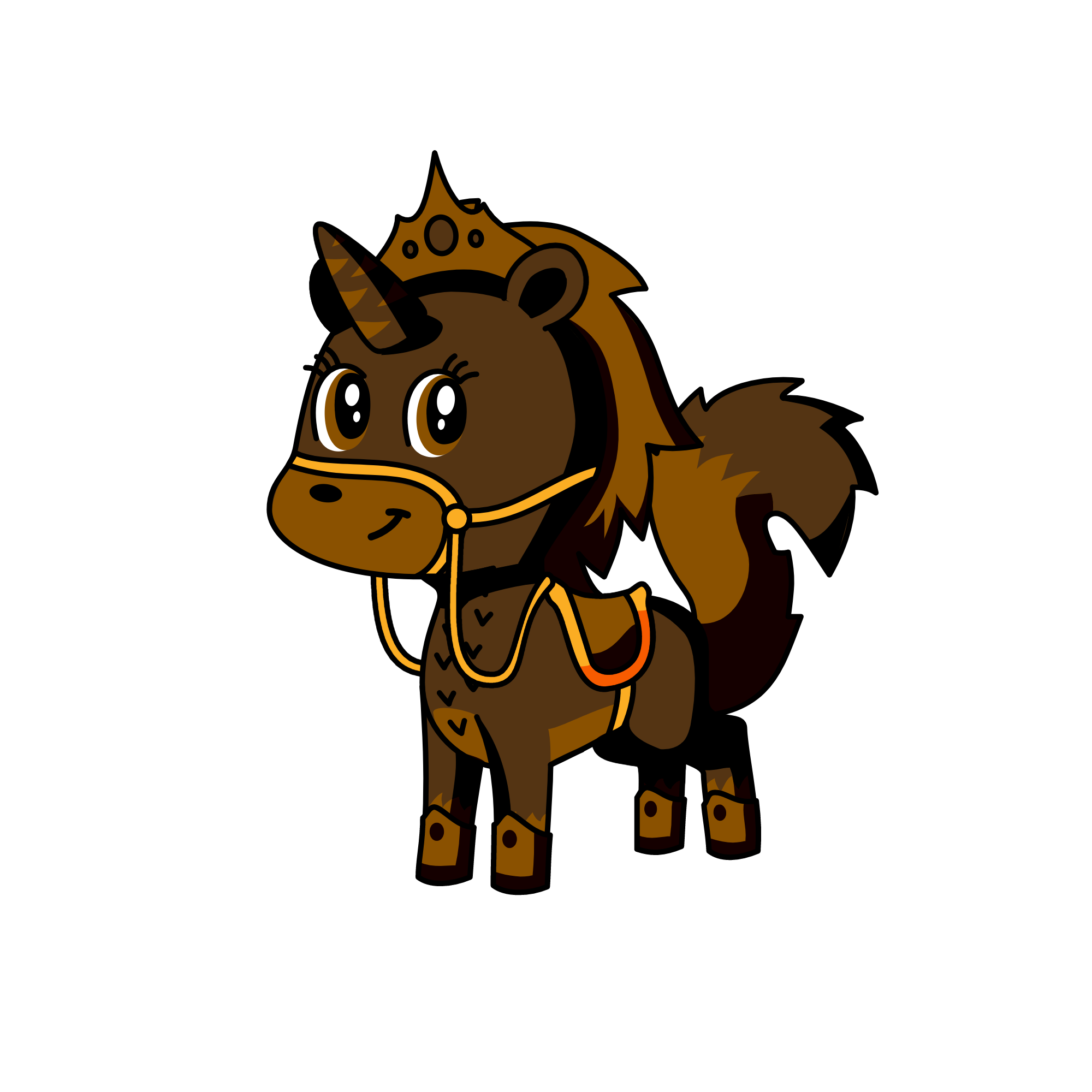 Browny, the unicorn