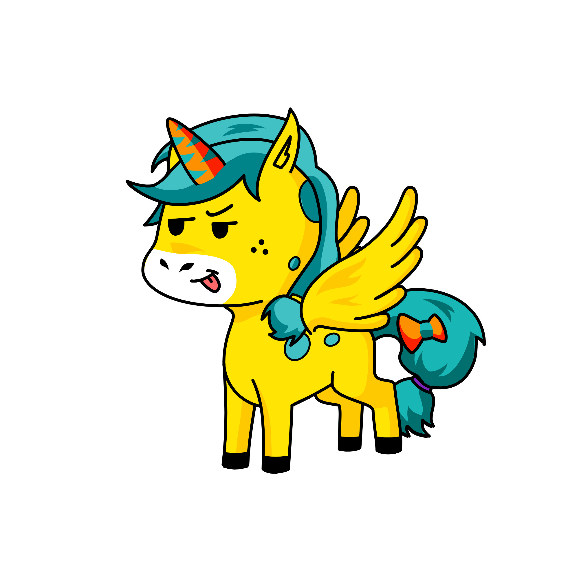 messy, the unicorn