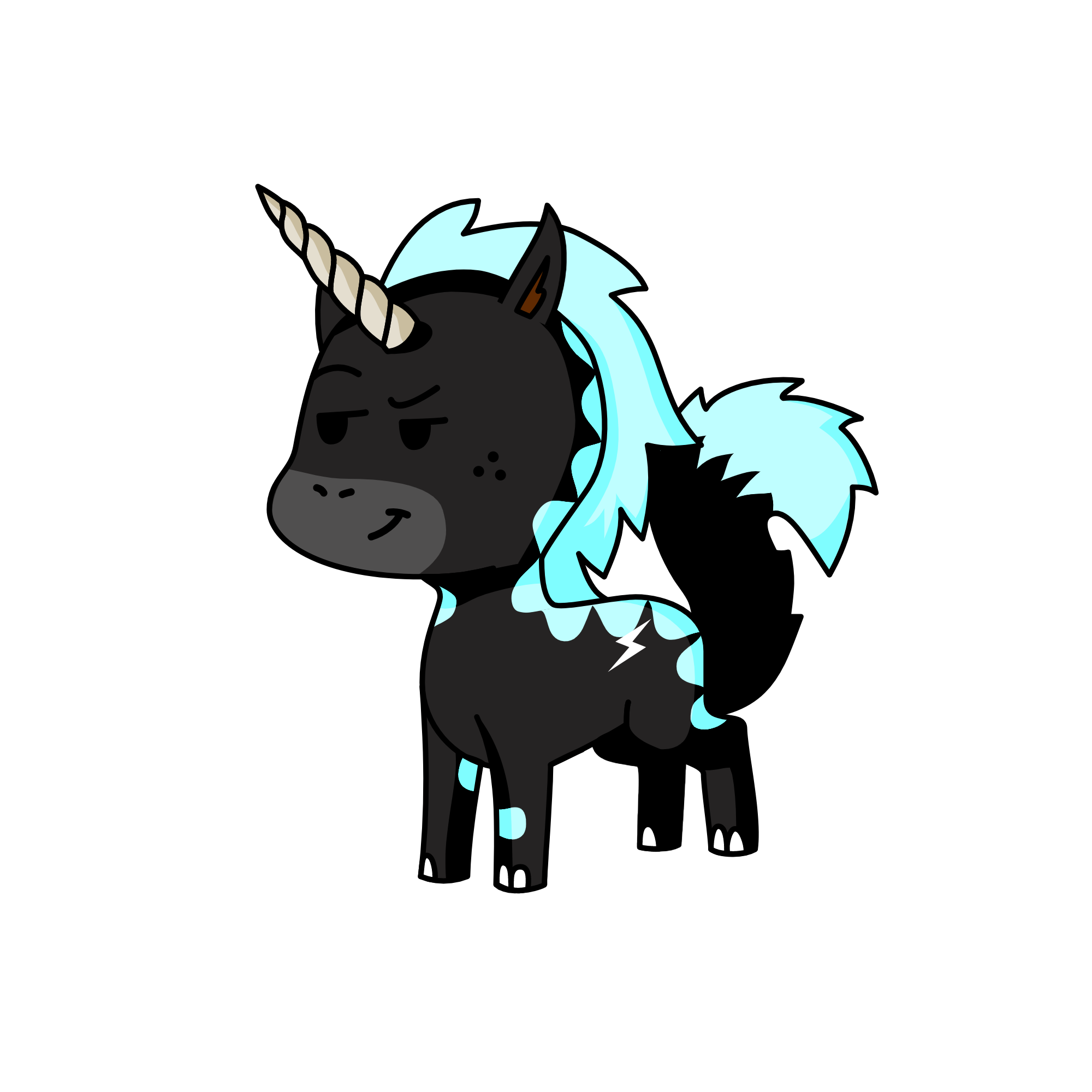 Lightning, the unicorn