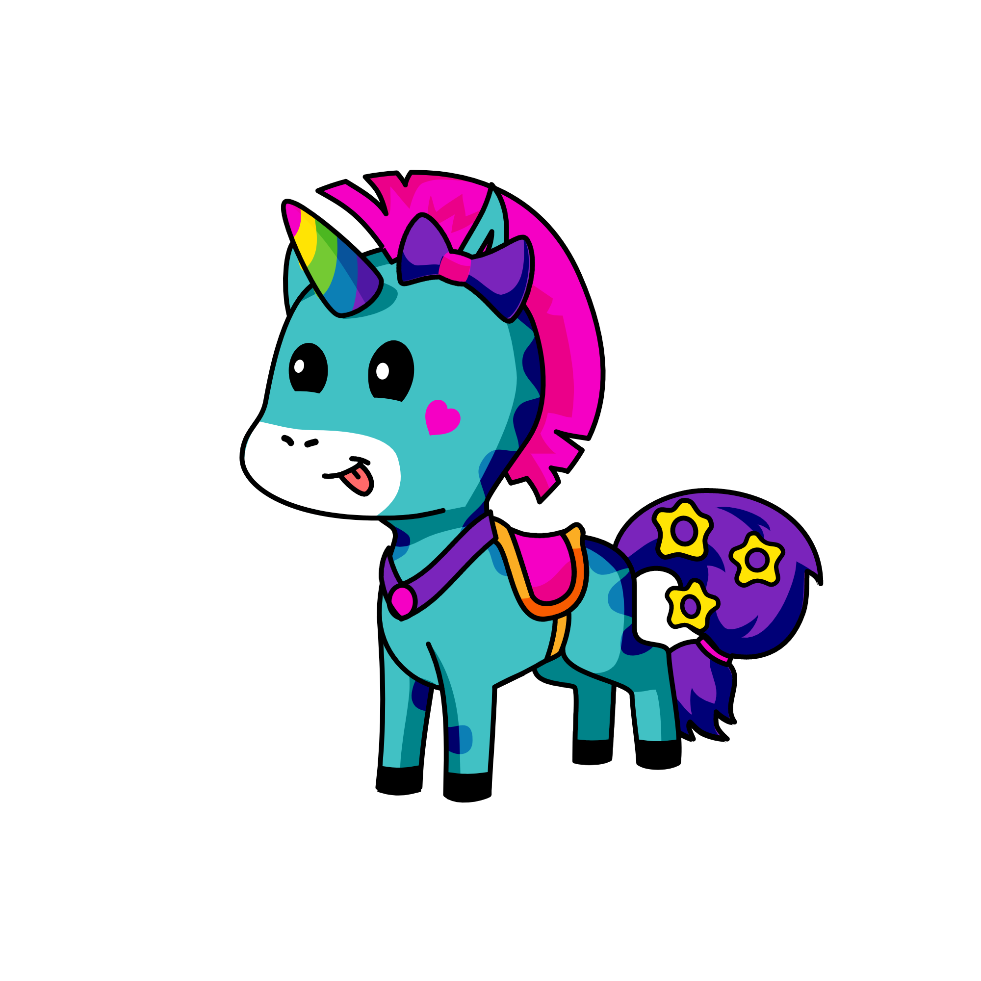 Glitter, the unicorn