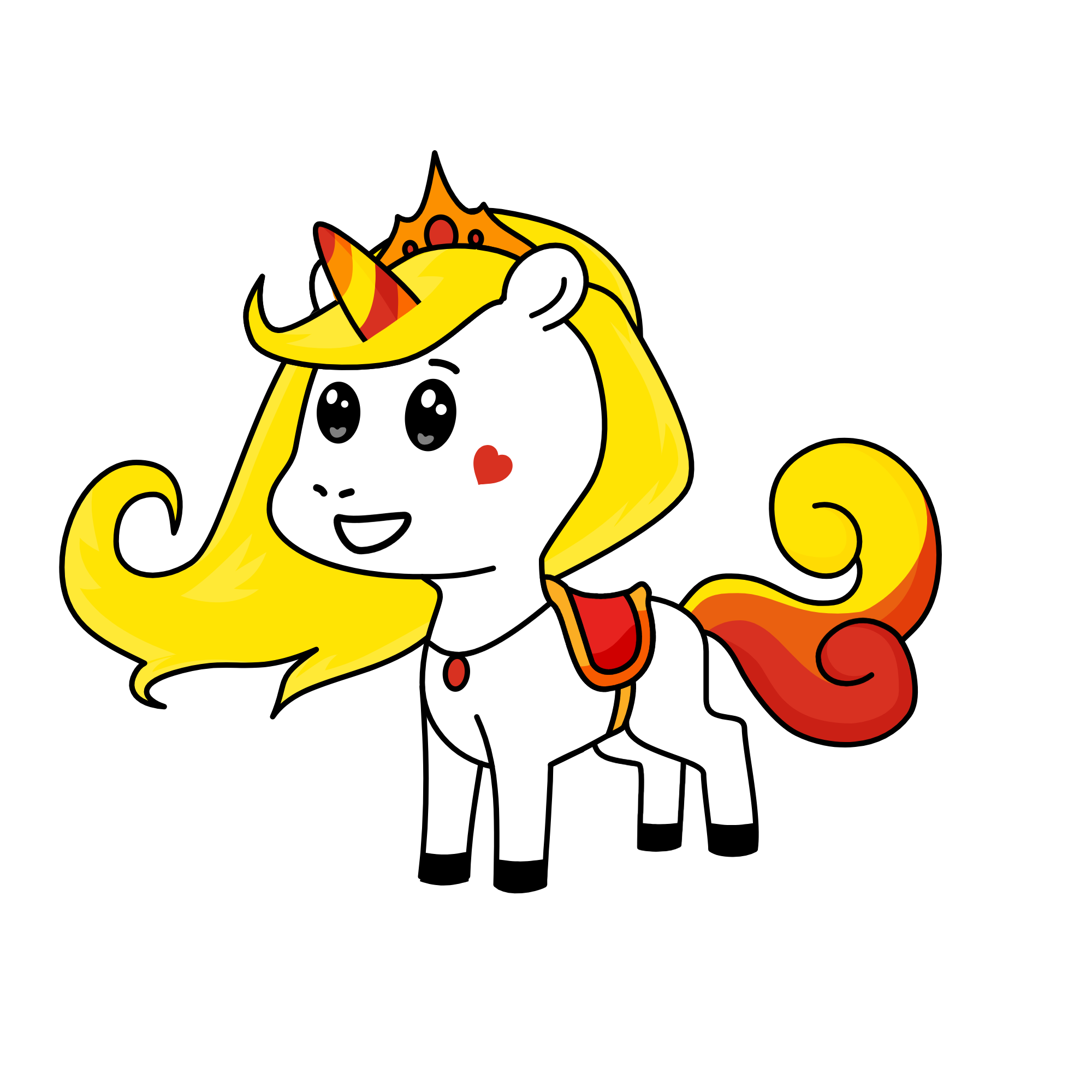 Fire, the unicorn
