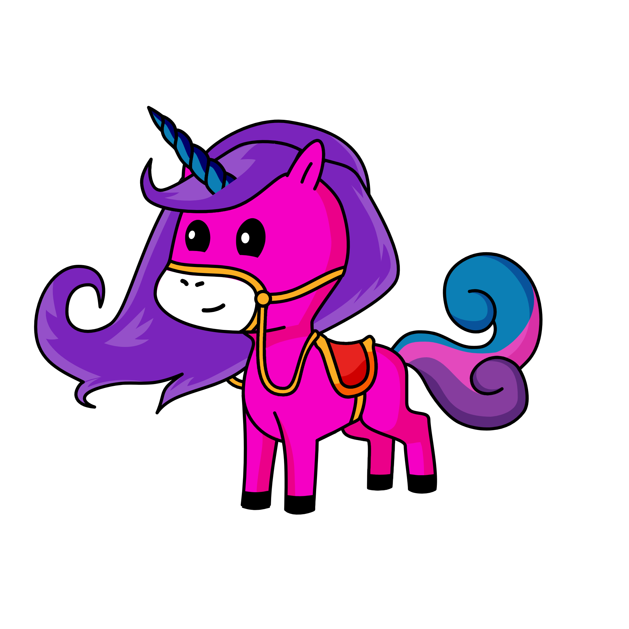 pony, the unicorn