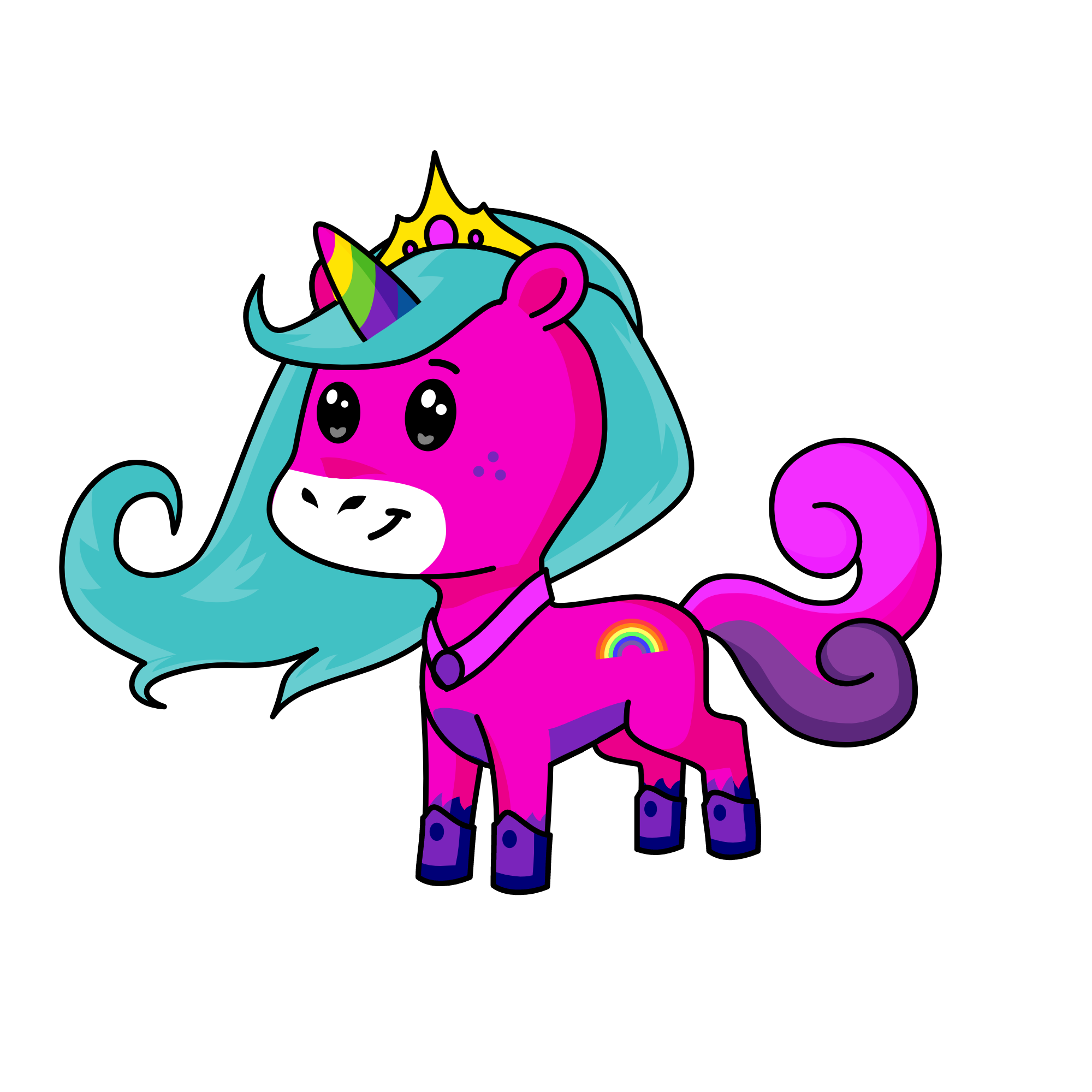 Glitter, the unicorn