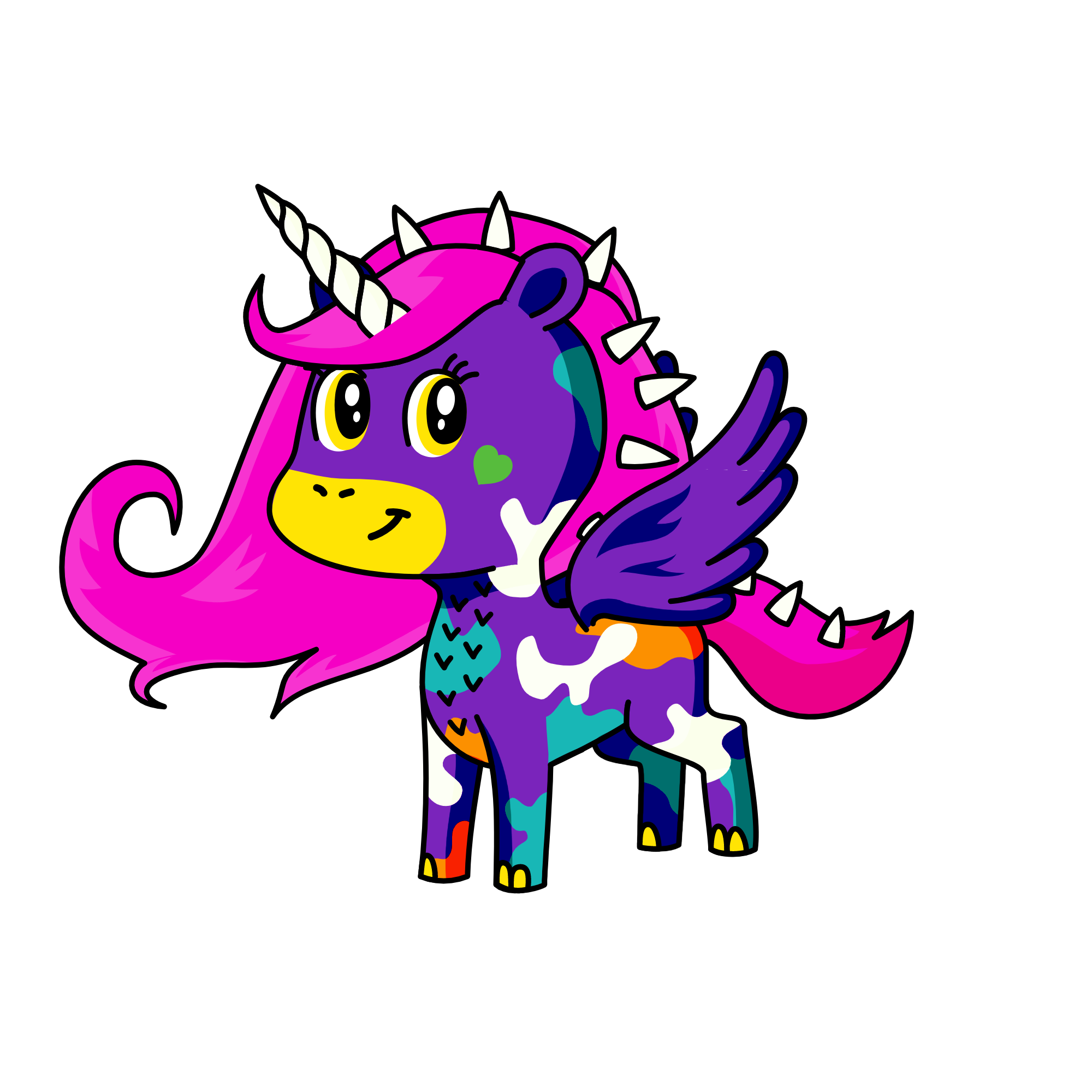 lil lollypop kid of grape and lolly, the unicorn