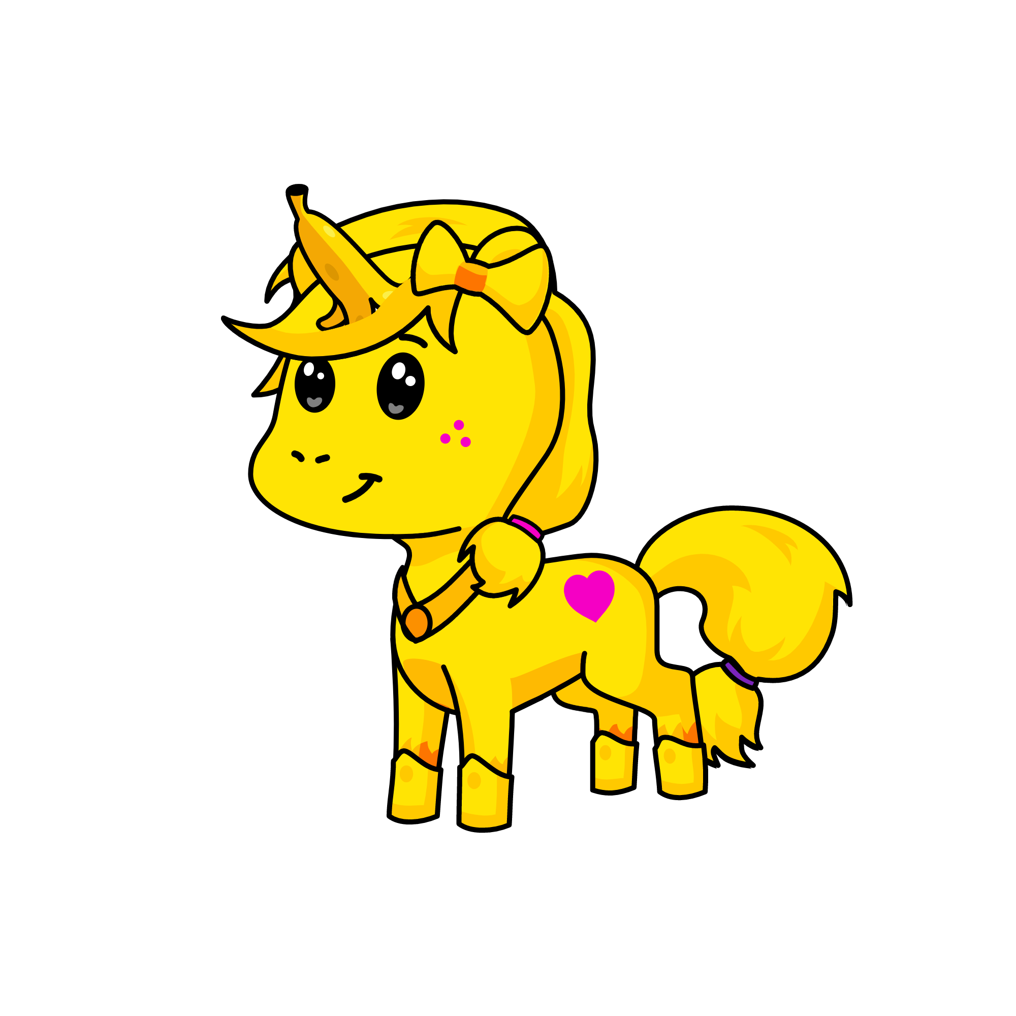 Peelie , the unicorn