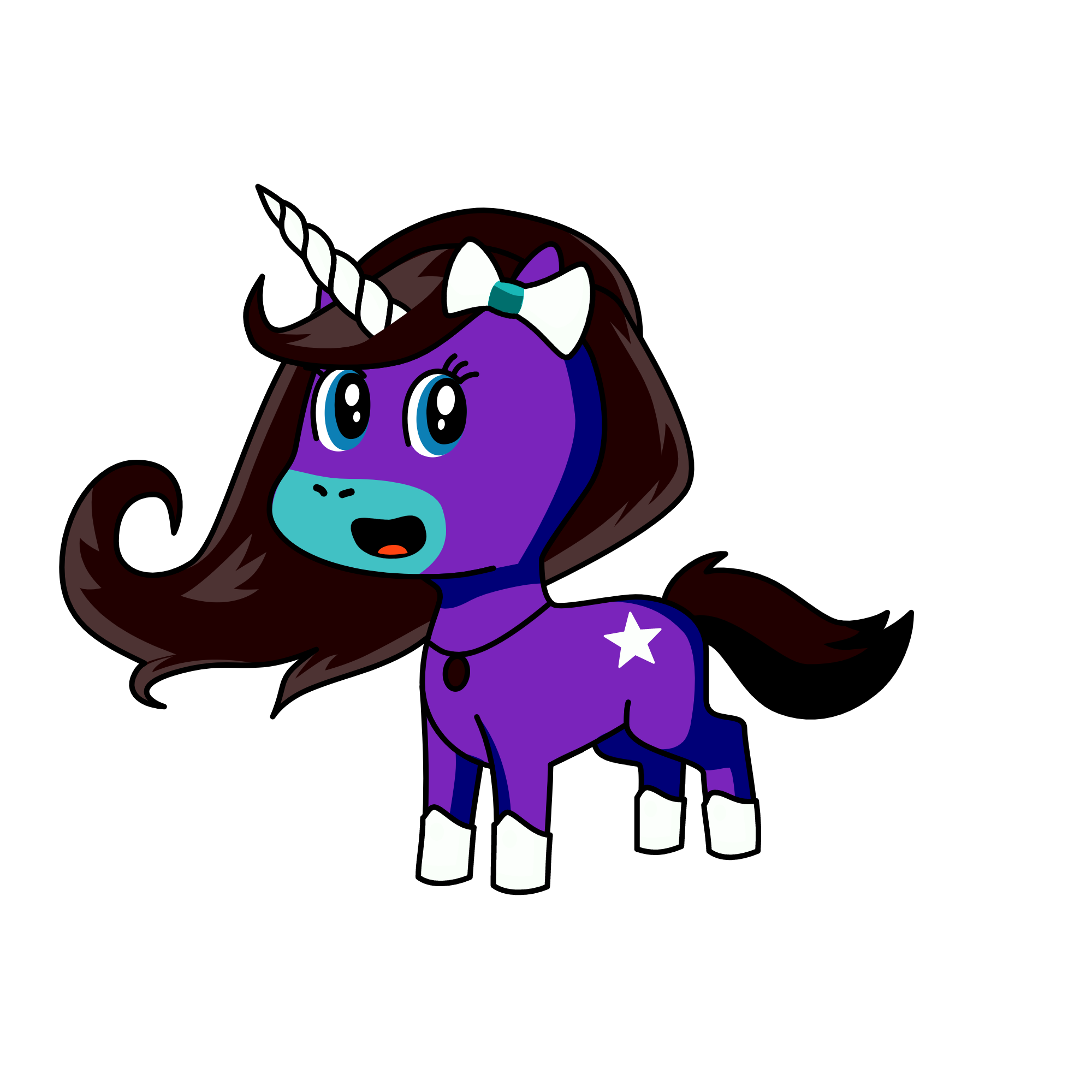 moonlight, the unicorn