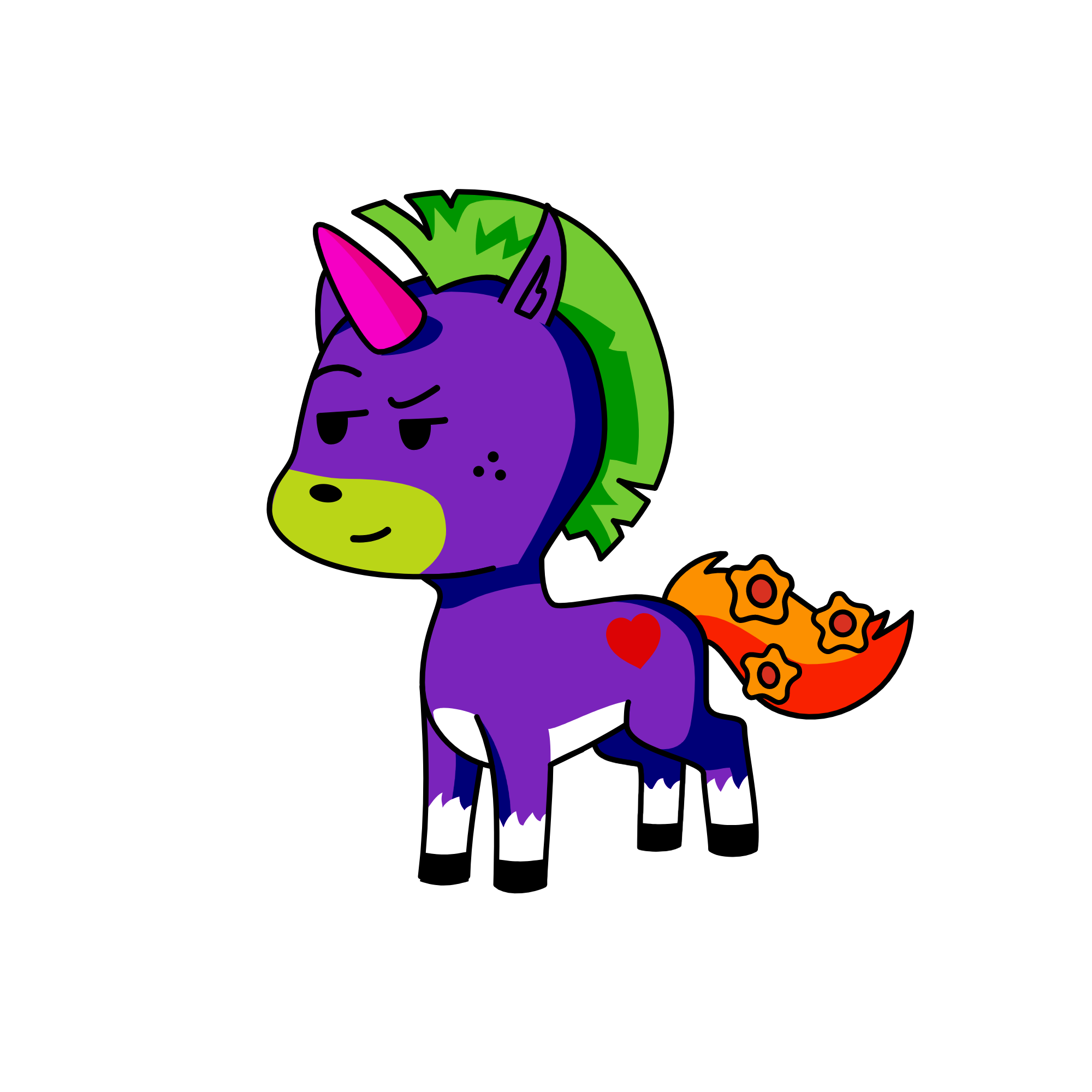 cool kid, the unicorn