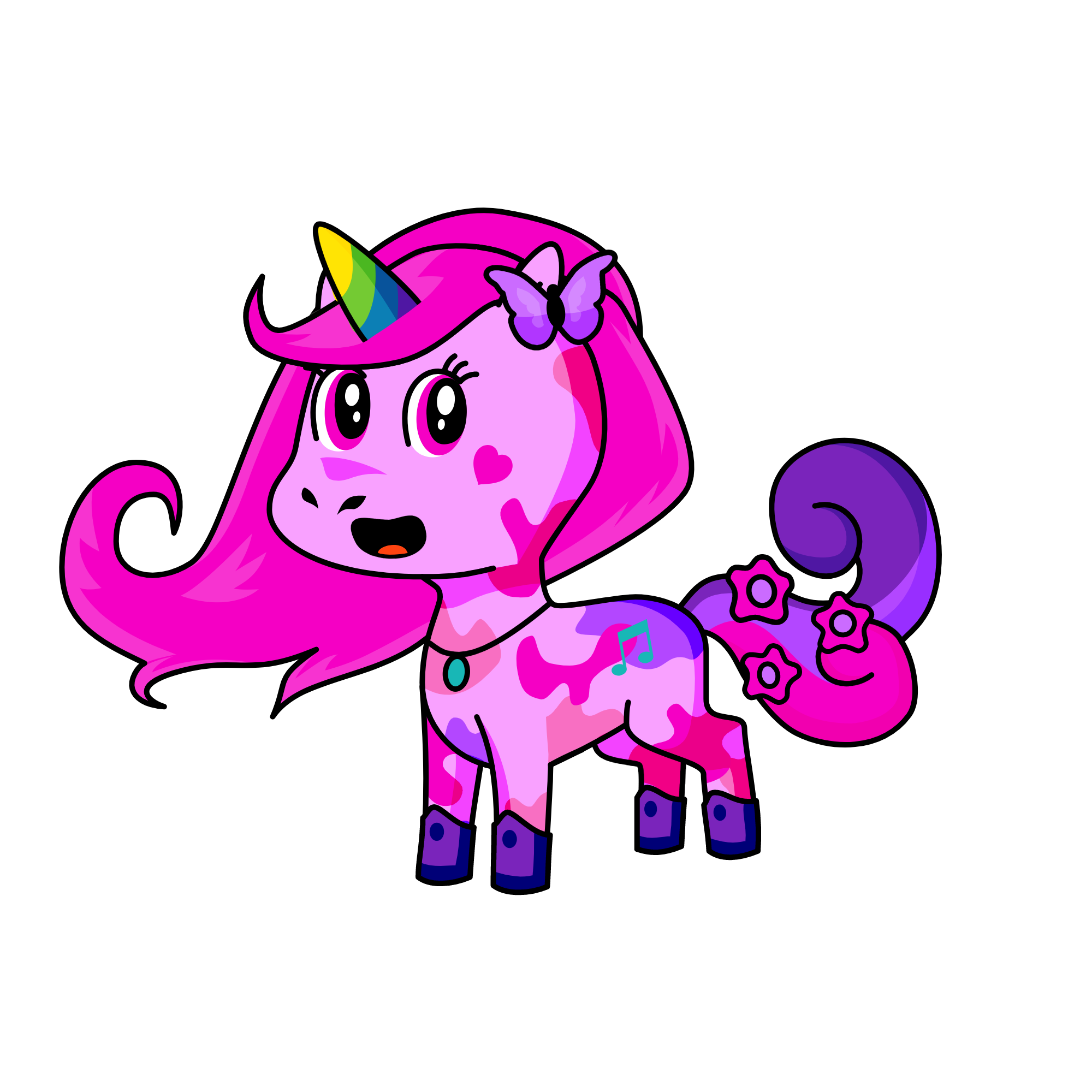 pink, the unicorn