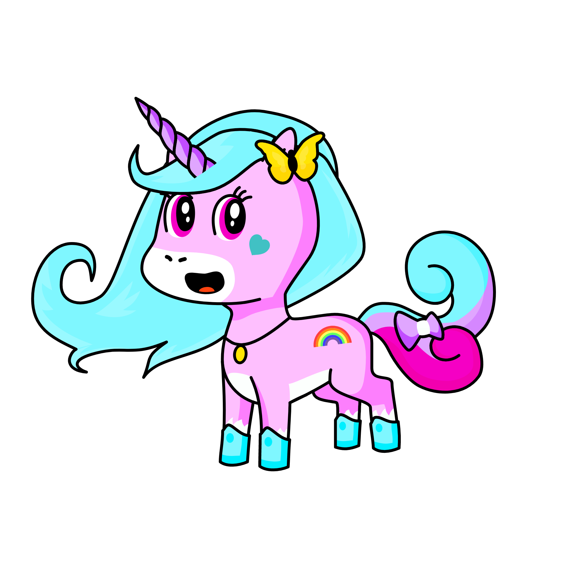 RAINBOW, the unicorn