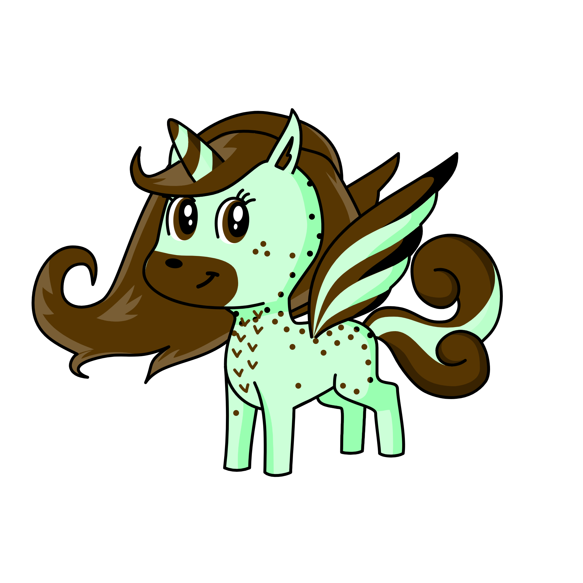 mint chocolate chip, the unicorn